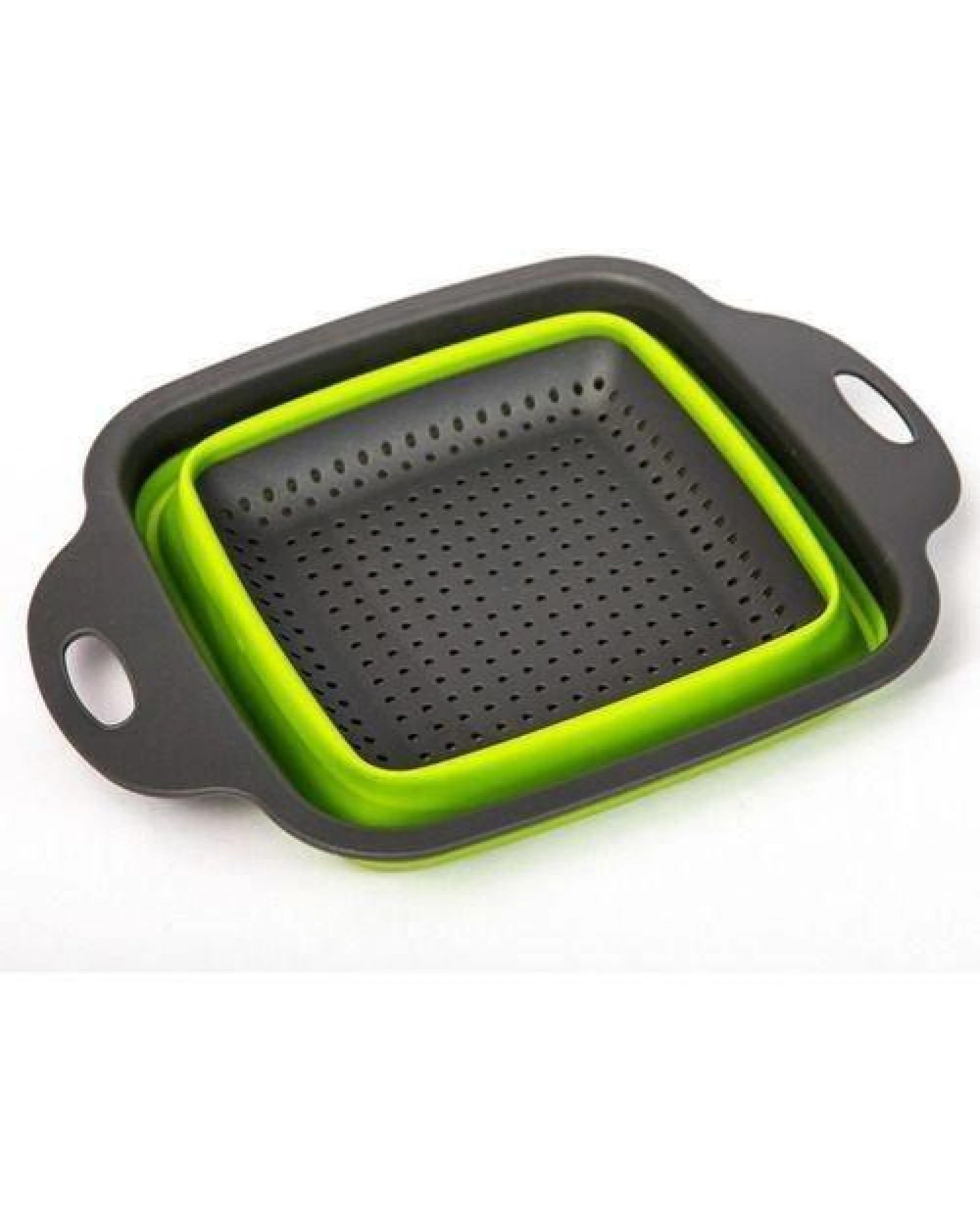 7 BR Home Collapsible Silicone Draining Basket for Kitchen Storage of Fruits and Vegetables, 7 of 8