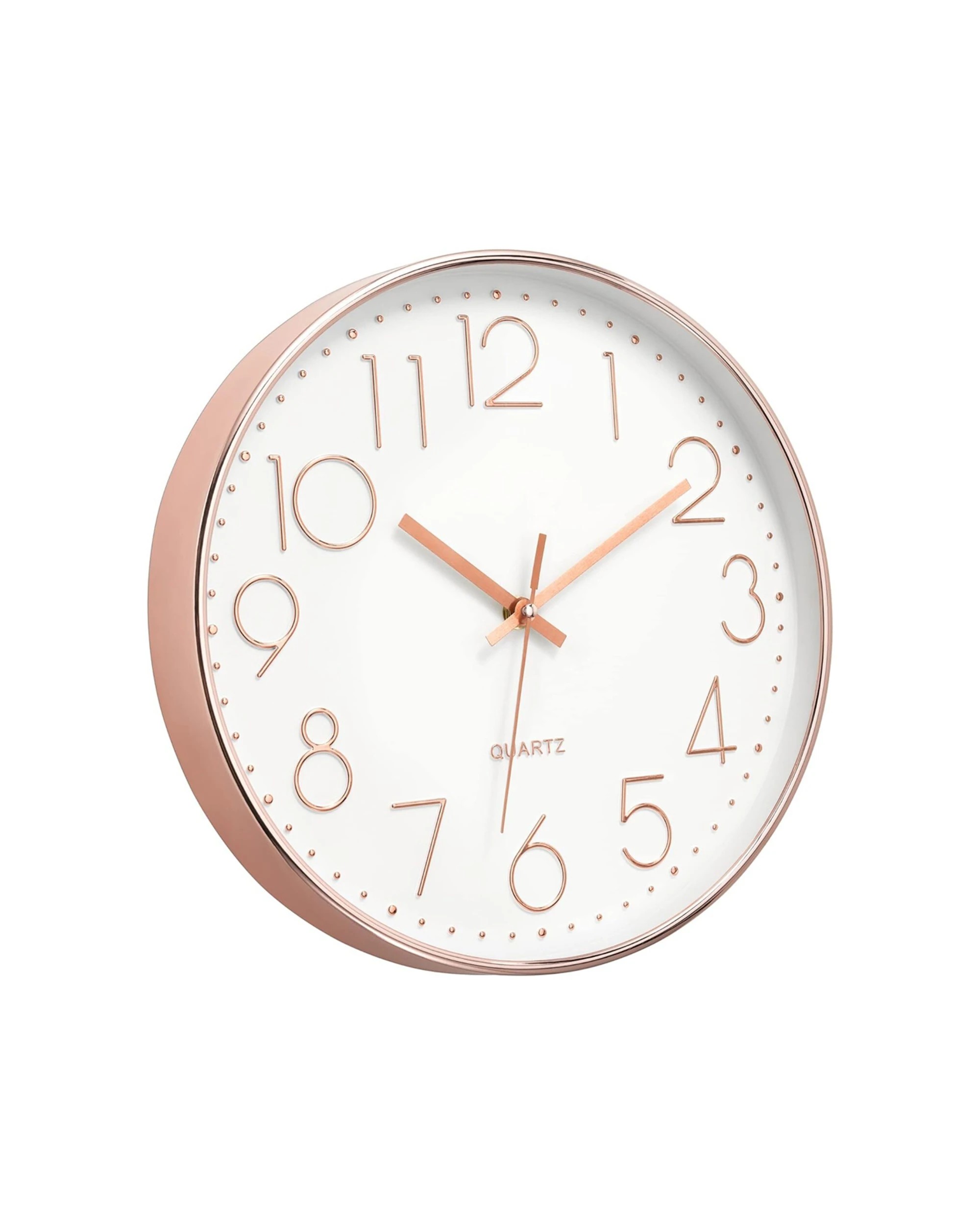 1 Degree Battery Crystal Modern Wall Clock 35cm Silent Sweep Movement Anti-Fog
 - gold, 1 of 2