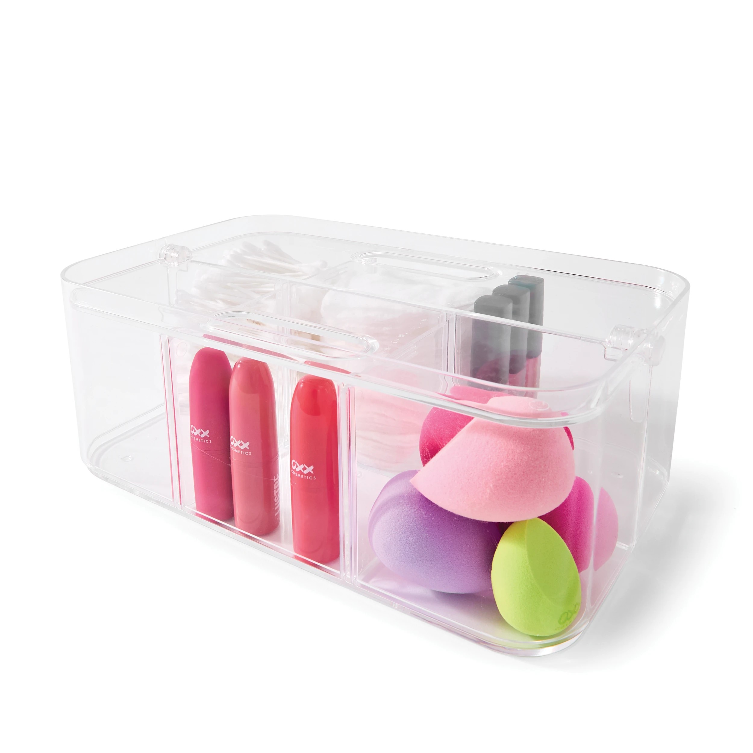 1 Stackable Large Storage Caddy - Clear, 1 of 10