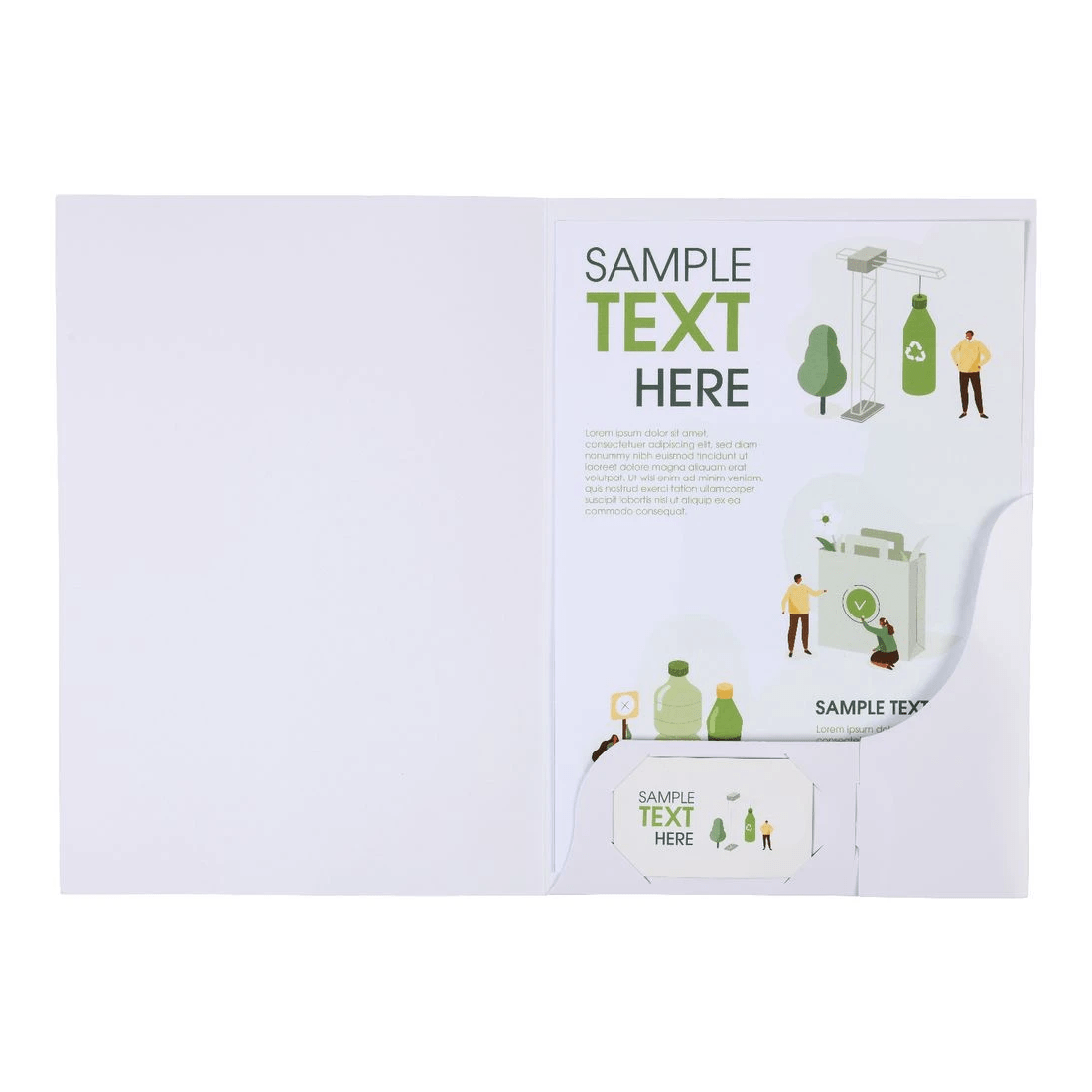 3 J.Burrows A4 Presentation Folder White Gloss 20 Pack, 3 of 3