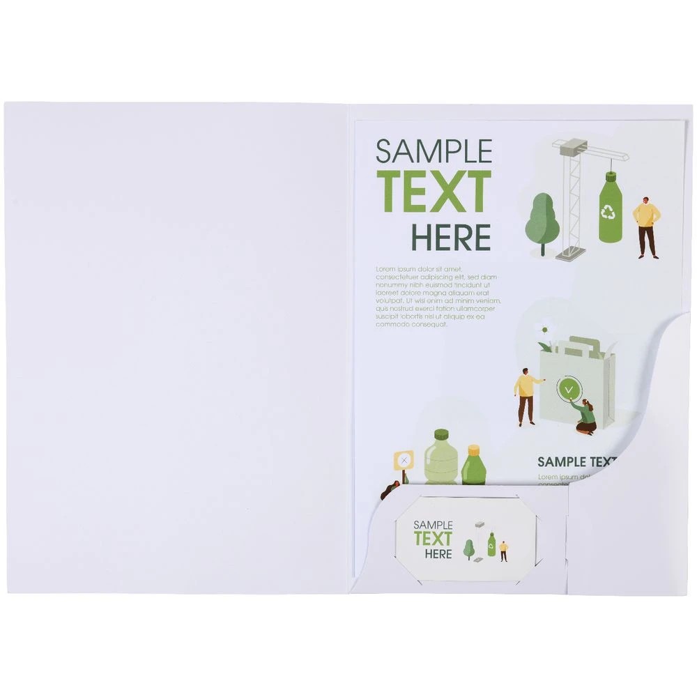 3 J.Burrows A4 Presentation Folder White Gloss 20 Pack, 3 of 3