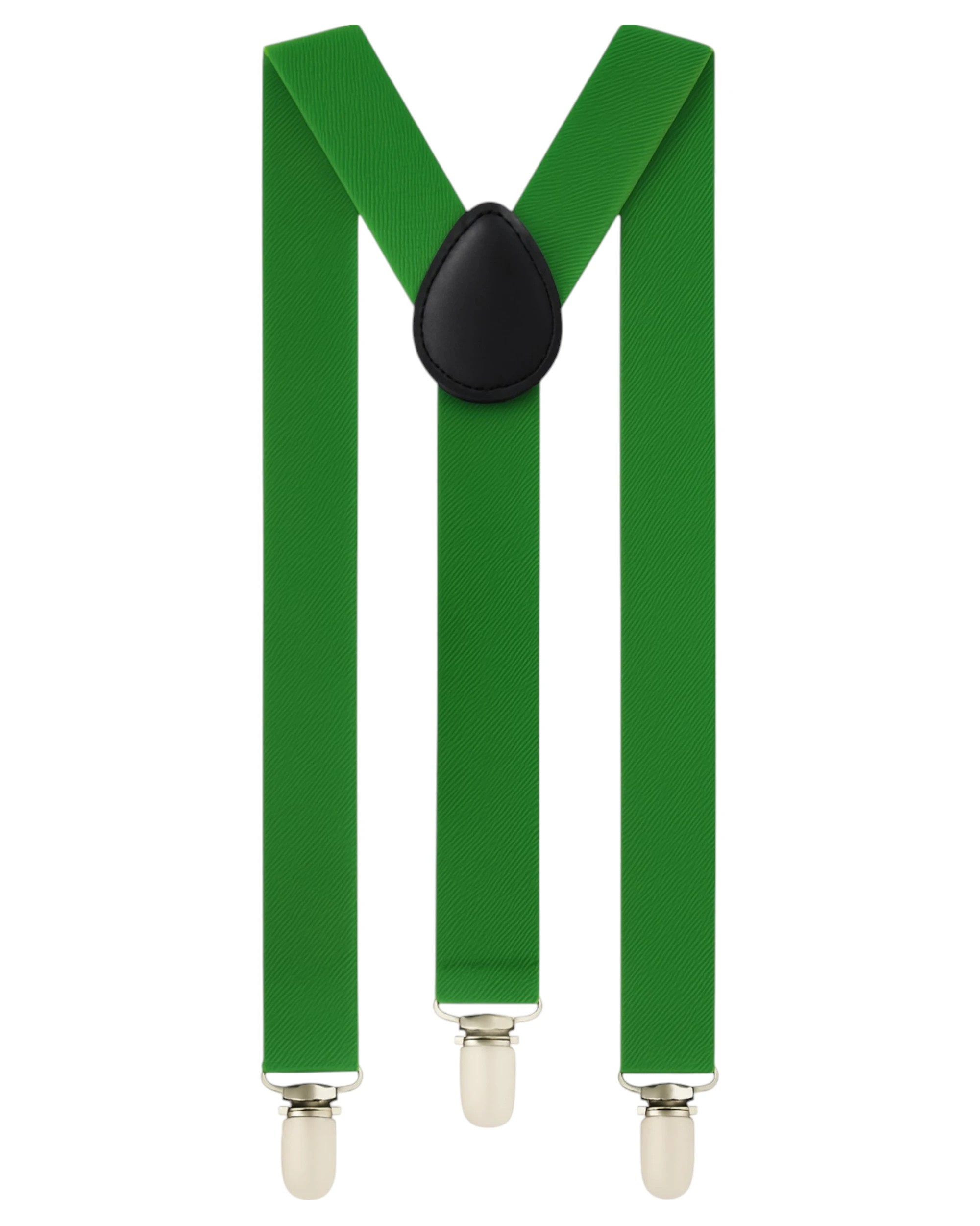 1 Zasel Boys Adjustable 65cms Suspenders - Green, 1 of 2