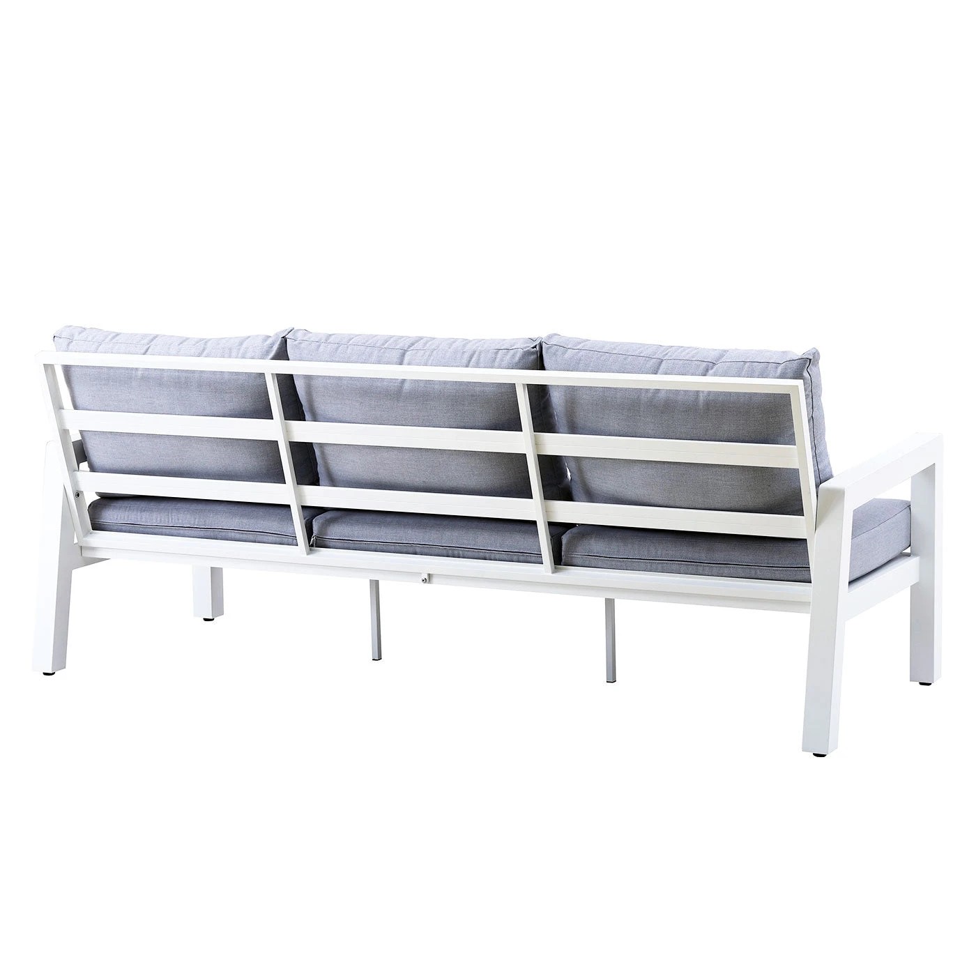 7 Moda Living Bronte 5-Seater Aluminium Outdoor Lounge Seating Set - White, 7 of 10