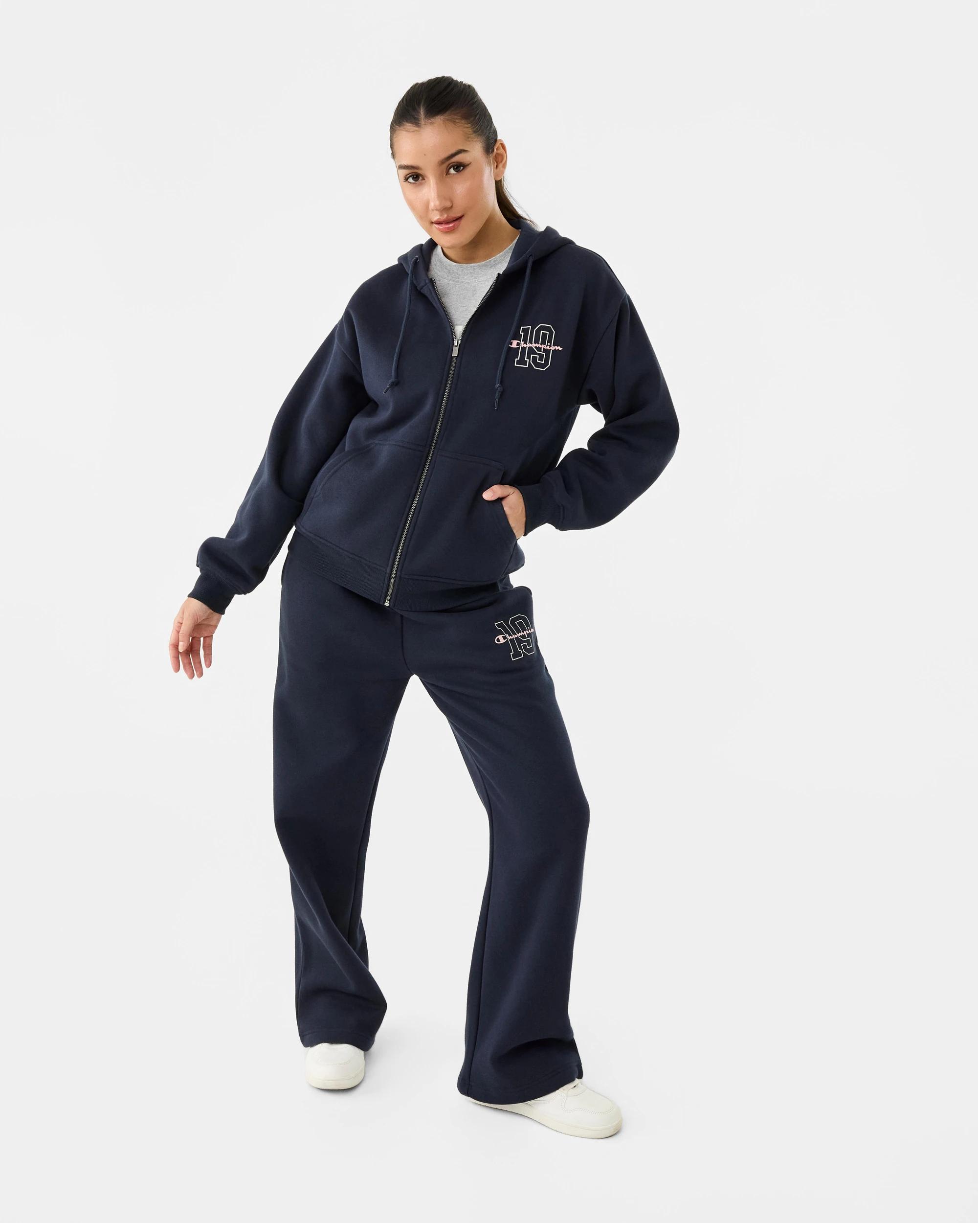 2 Champion Script Adult Varsity Zip Through Jacket Navy, 2 of 9