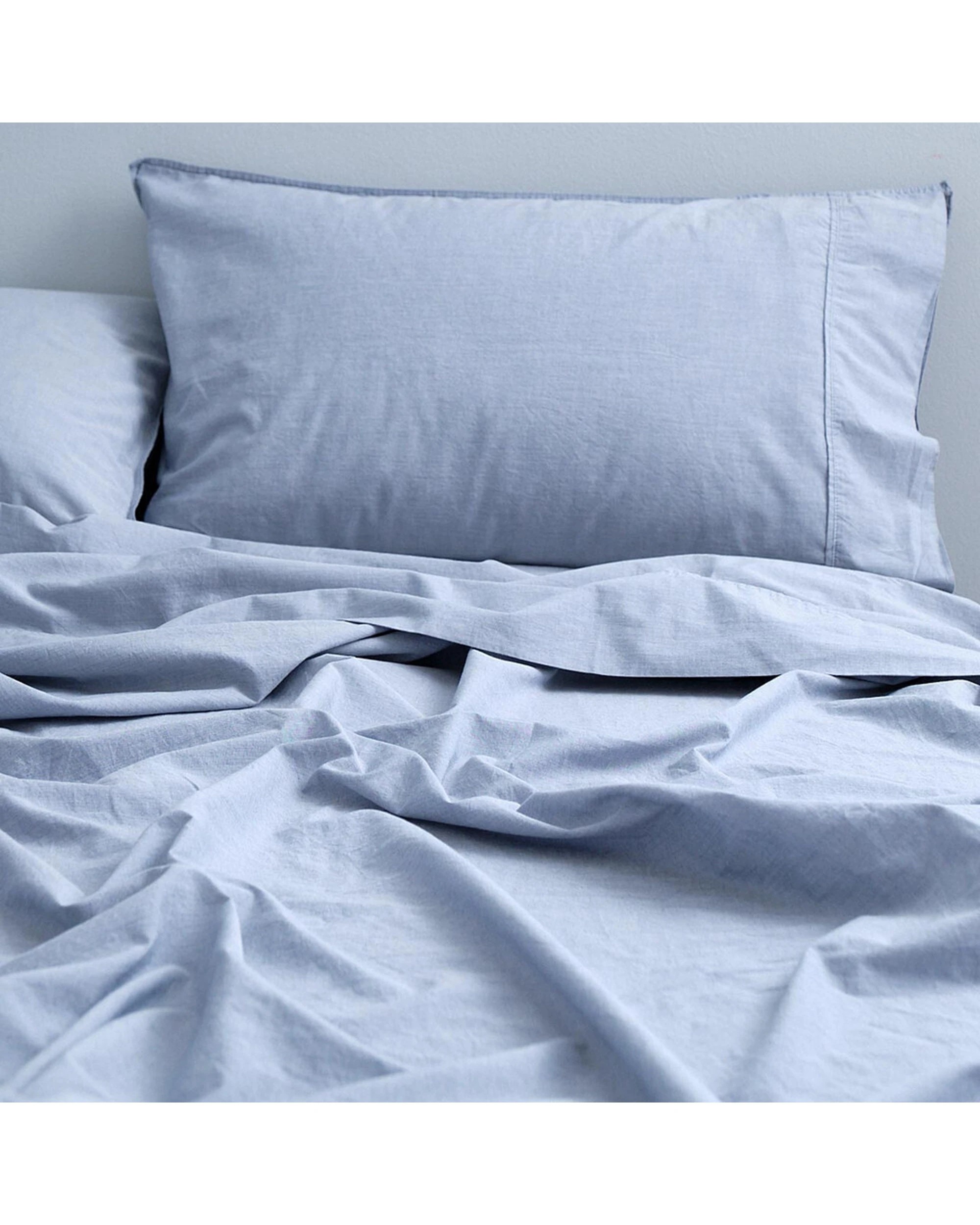1 Canningvale Vintage Single Quilt Cover Set 100 Percent Cotton Smokey - Grey, 1 of 1