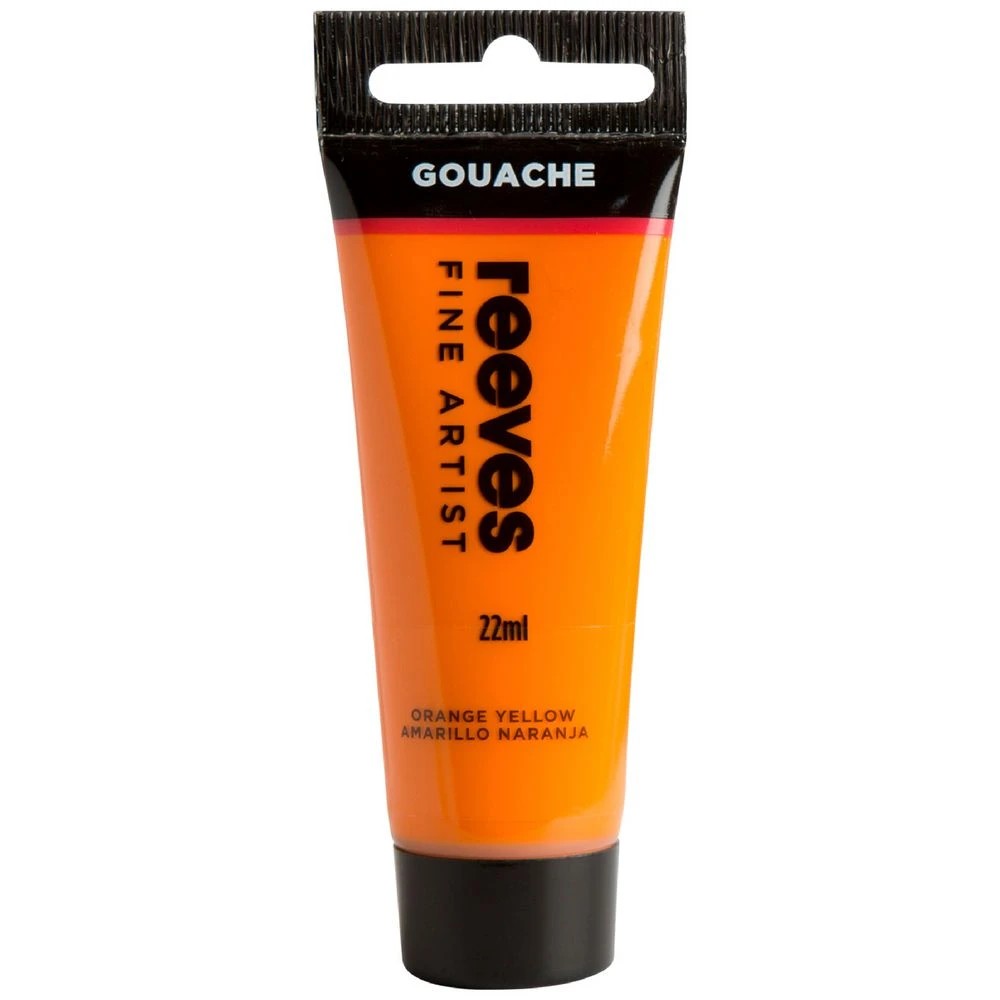1 Reeves Gouache Paint 22mL Orange Yellow, 1 of 1