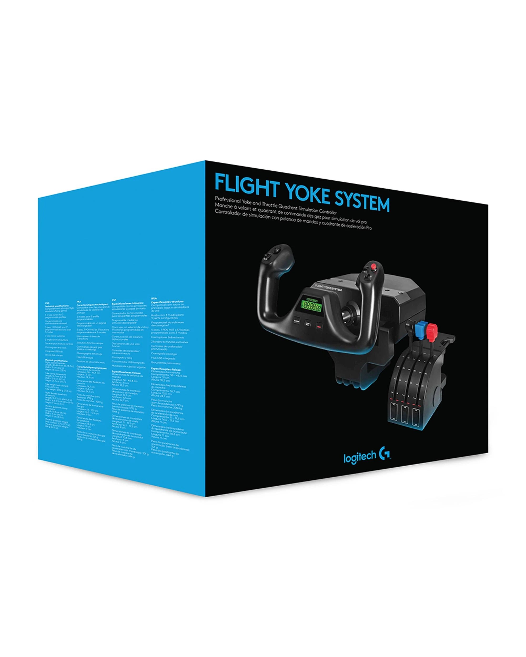 5 Logitech G Flight Yoke with Throttle Quadrant - Black, 5 of 8