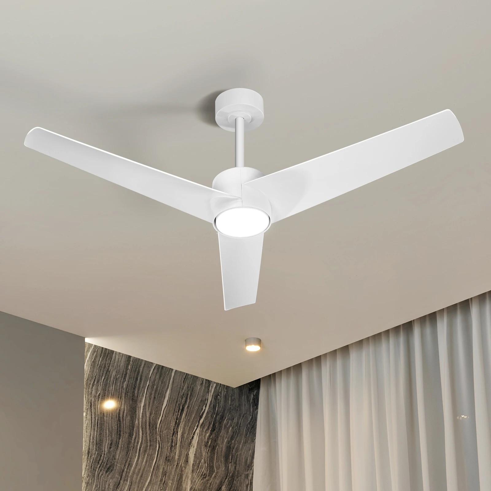 3 Vevare 132cm DC Ceiling Fan with LED Light 5 Speed, 3 of 10
