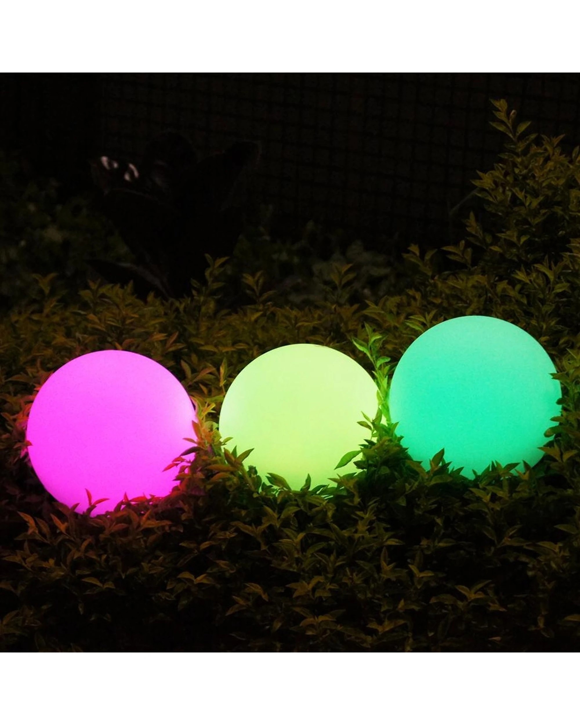 Lexi Lighting LED Mood Light Ball Outdoor DC Power 30cm - White - Kmart