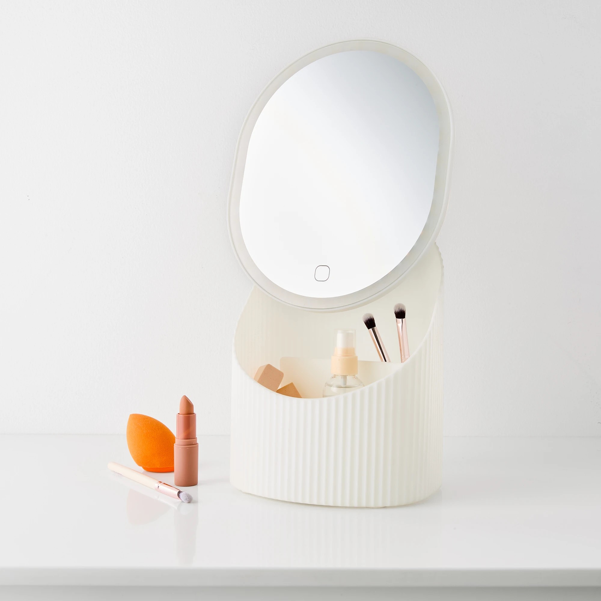 4 LED Mirror with Storage, 4 of 10