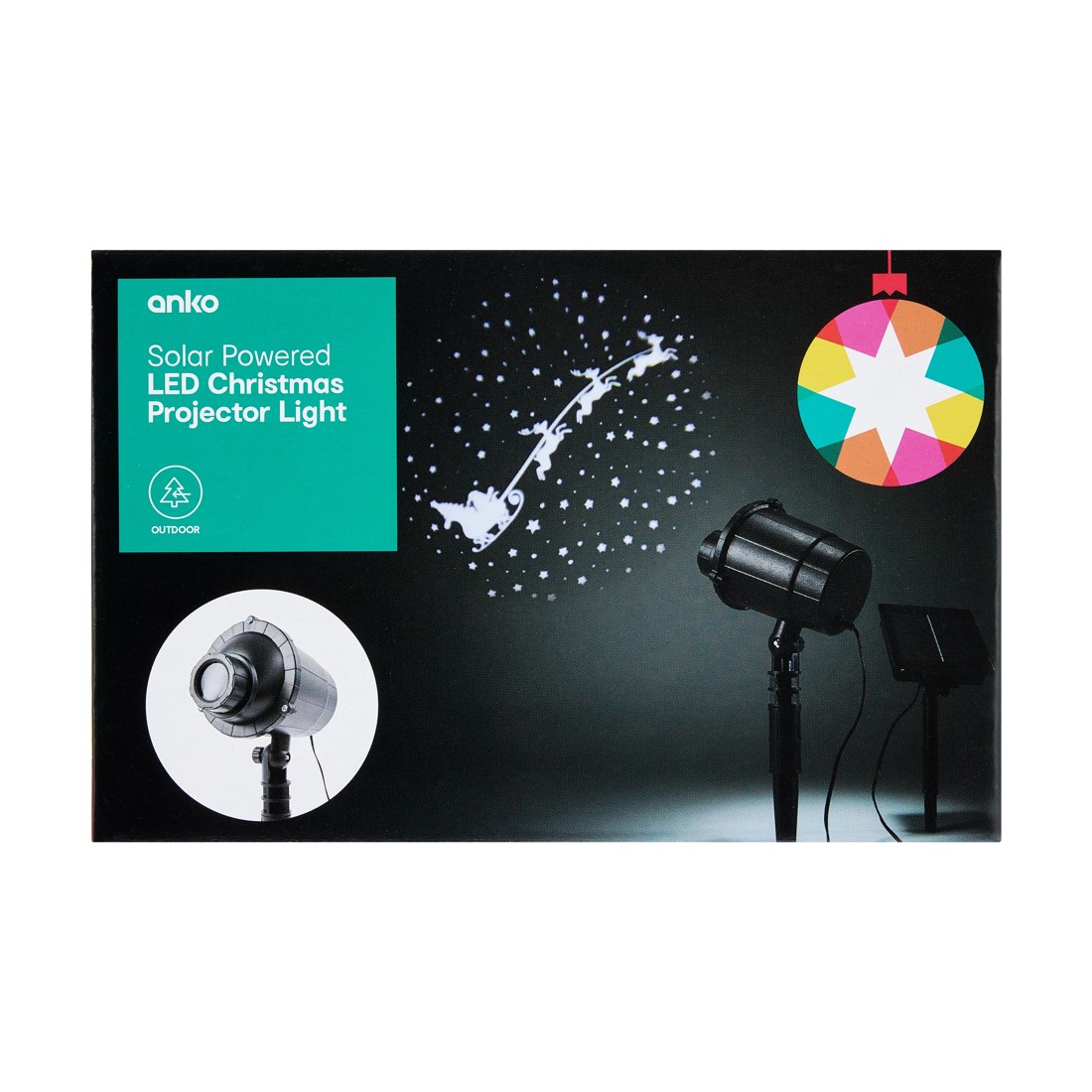 4 Solar LED Christmas Projector Light, 4 of 5