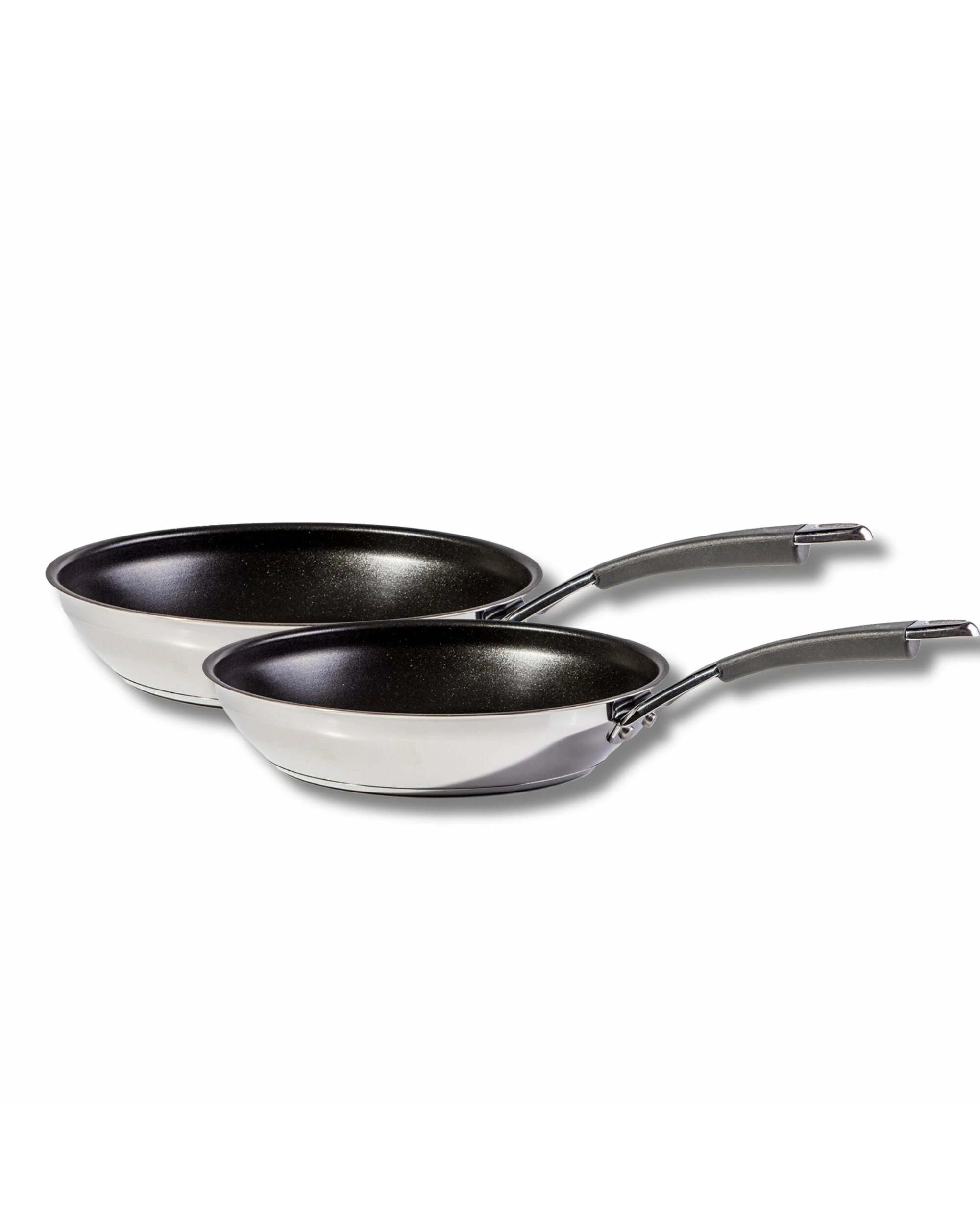 1 RACO Reliance Stainless Steel Induction Frypan Twin Pack 20/26cm - Silver, 1 of 1