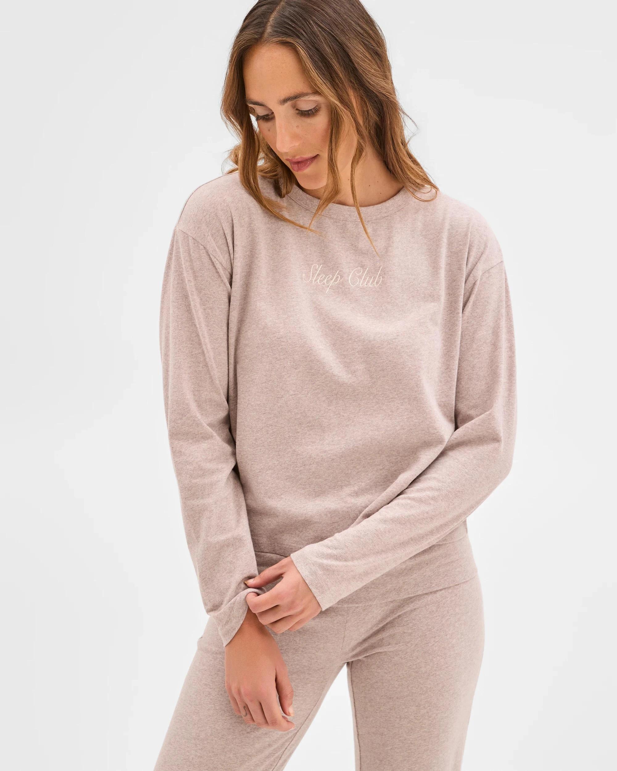 3 Lily Loves Australian Cotton Blend Long Sleeve Sleep Top MUSHROOM, 3 of 6