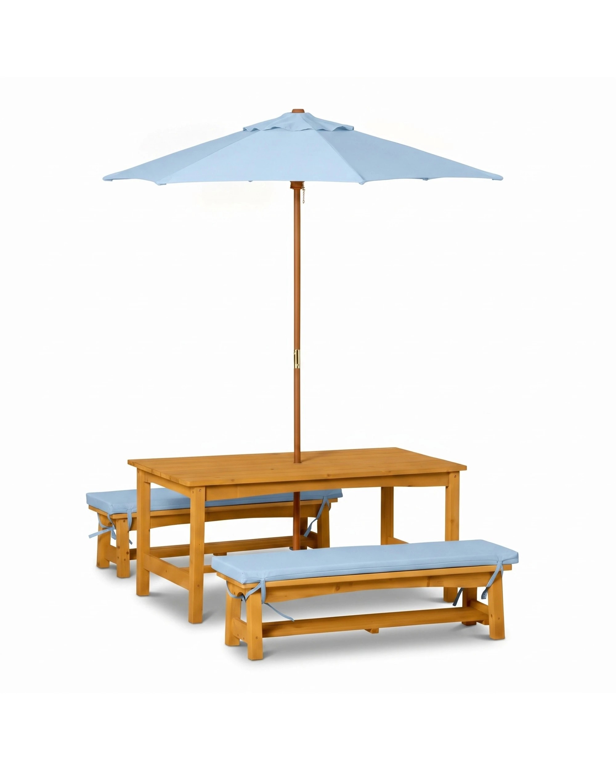 1 Hide & Seek Kids Picnic Table & Bench Set - Solid Colours - Baby - Blue, 1 of 5