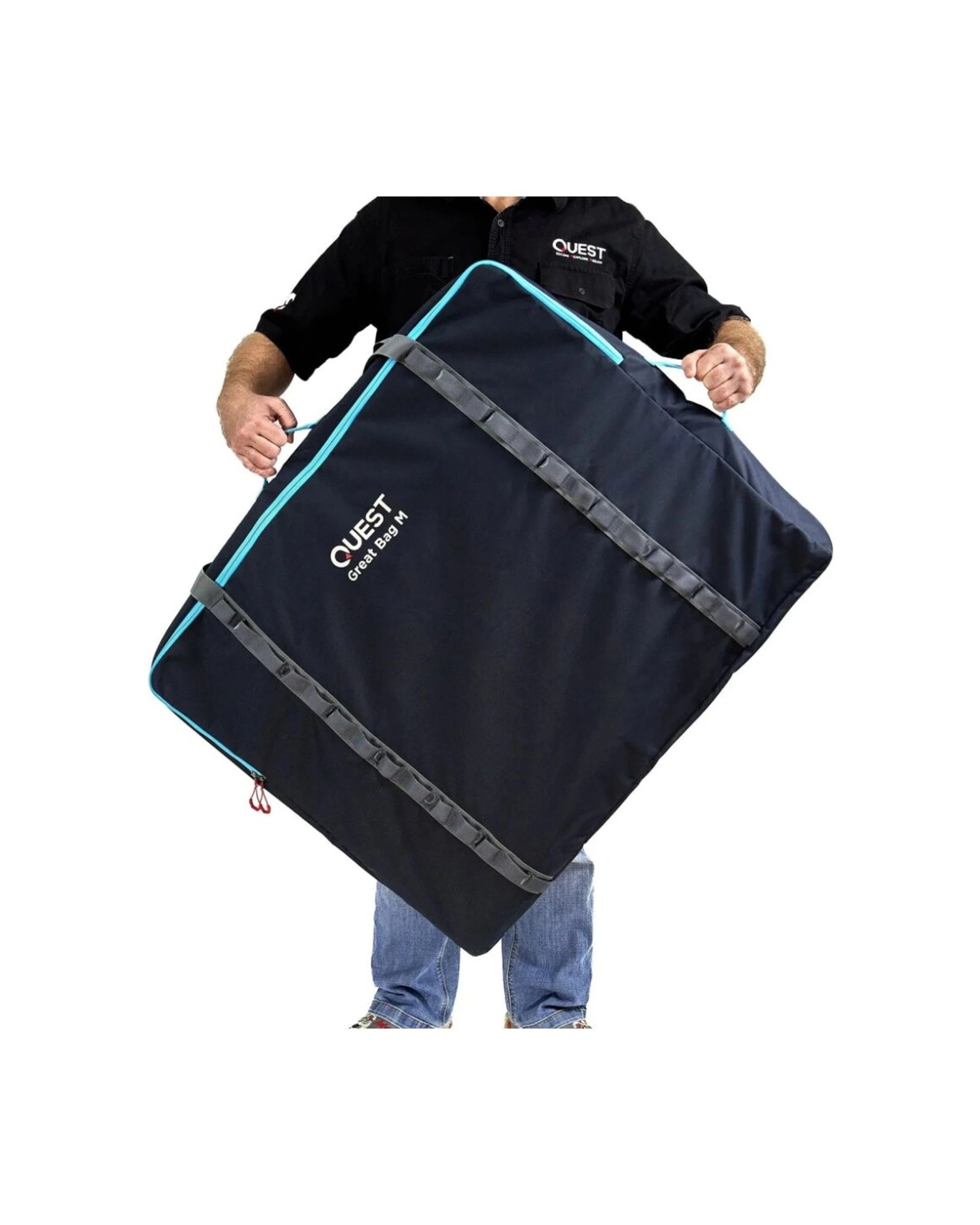 5 Quest Outdoors Camping Furniture Carry Bag Medium 1000D Polyester Padded - Black, 5 of 7