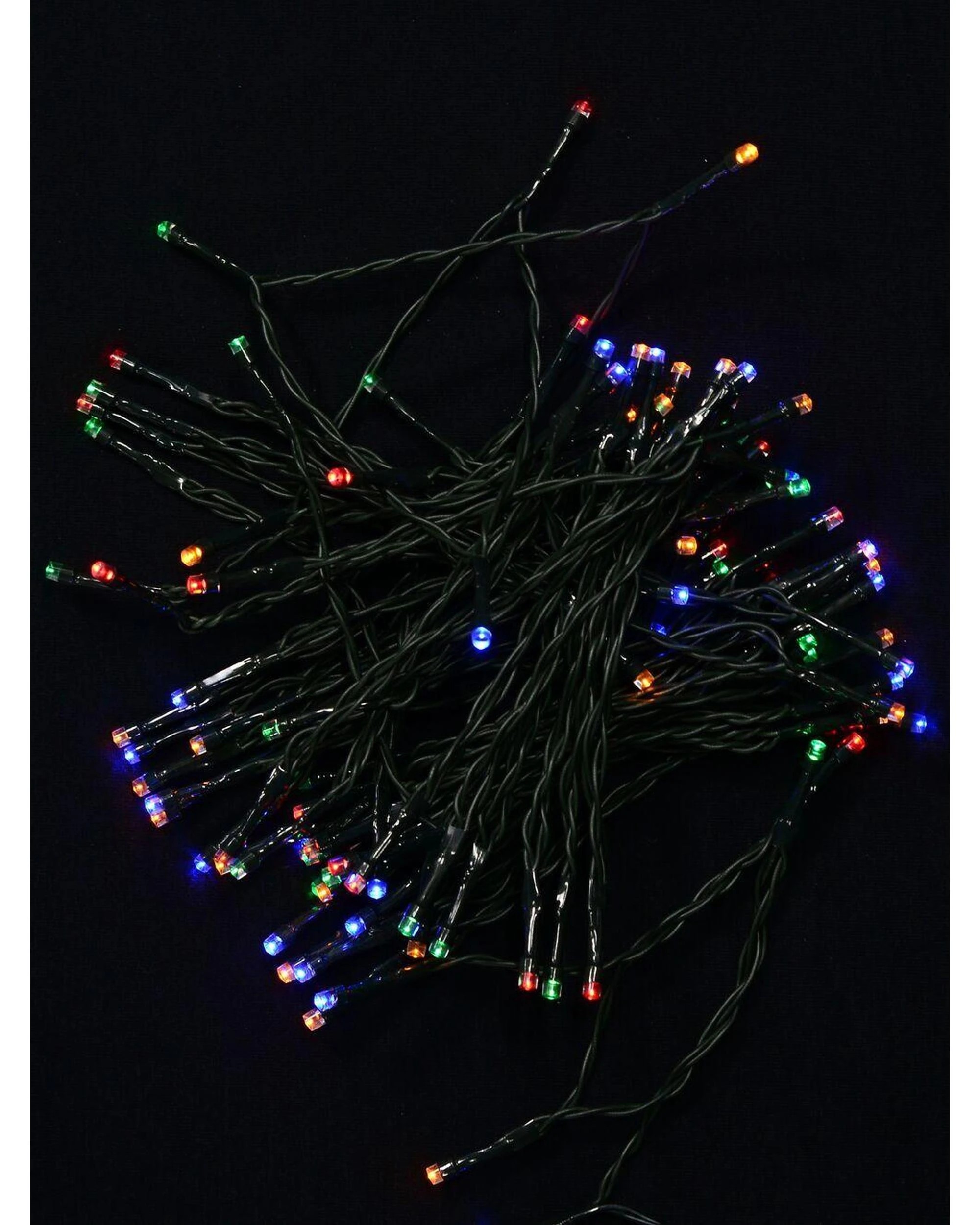 Christmas Warehouse 100 Multi Colour LED Solar String Fairy Lights 8 ...