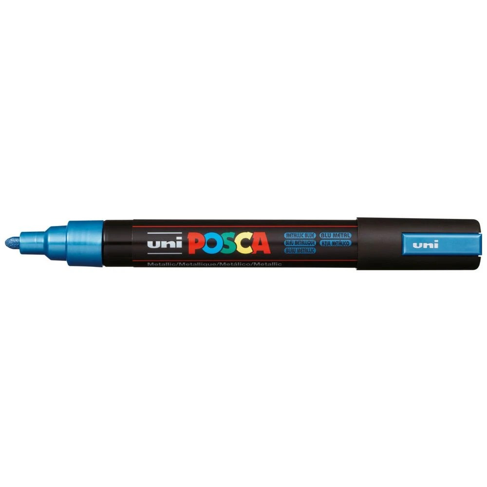 1 POSCA PC 5M Paint Marker Metallic Blue, 1 of 7
