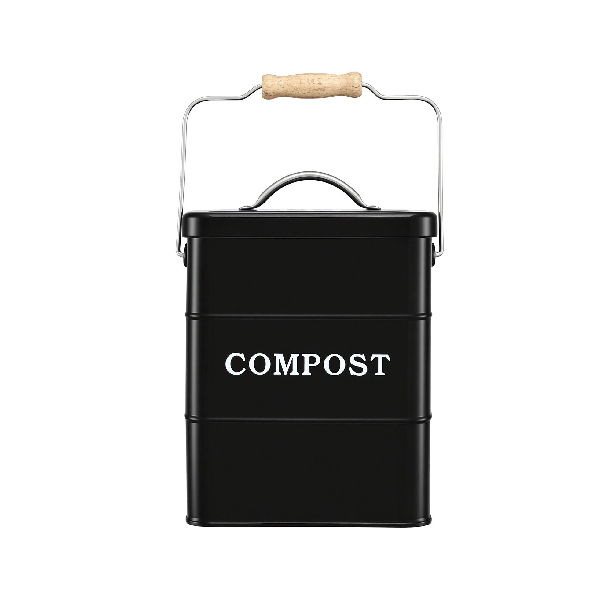 3 Gardeon Kitchen Compost Bin 5L Food Waste Bin - Black, 3 of 9