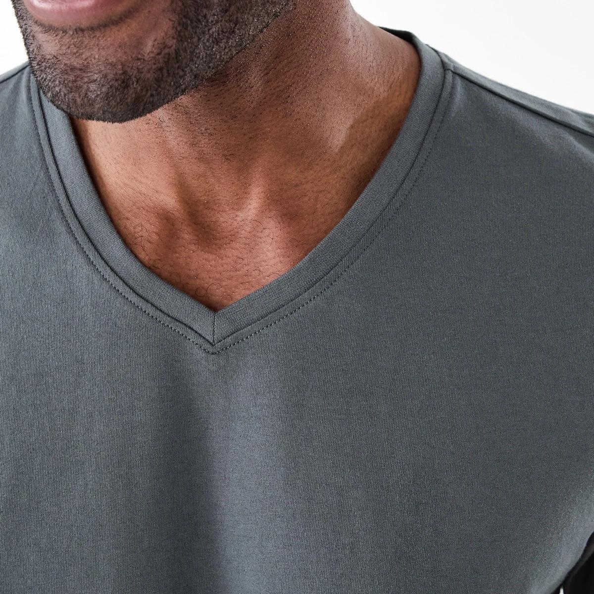 5 Plain V-Neck T-shirt Gry Seal, 5 of 6
