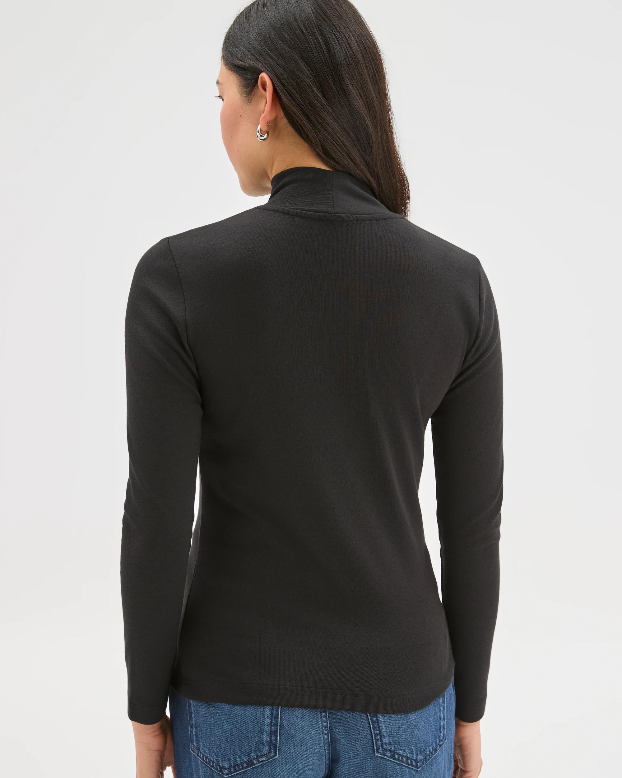 4 Target Woman Soft Touch Long Sleeve Skivvy Top BLACK, 4 of 8