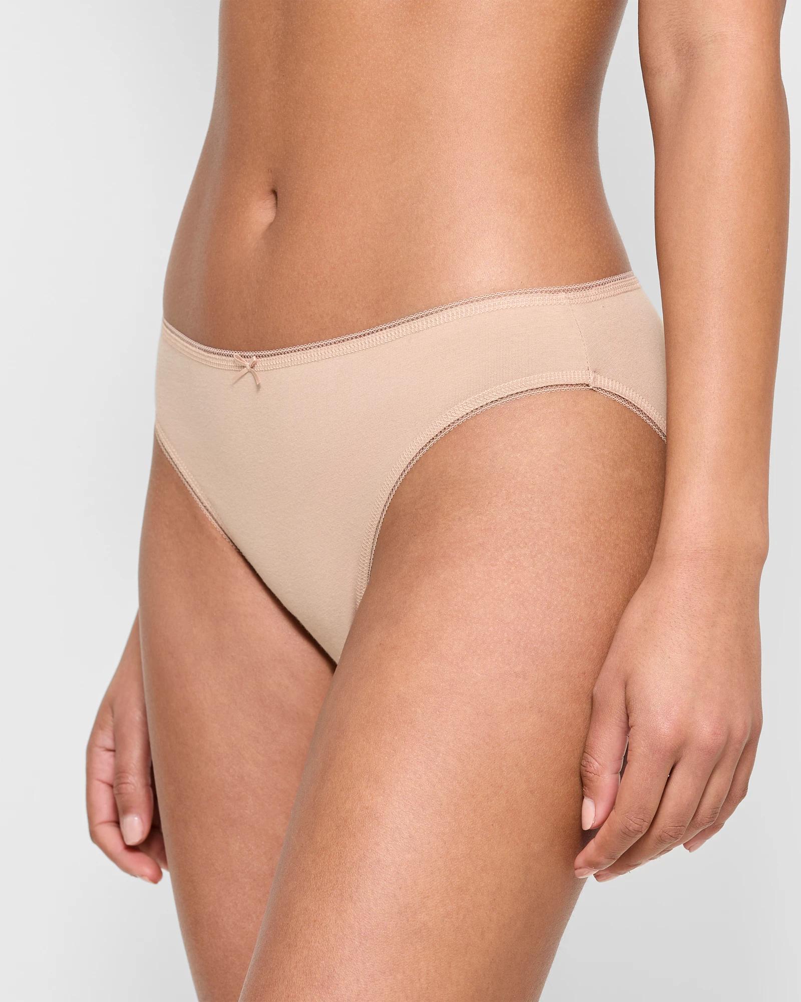 5 Target Woman Women's Cotton/Elastane Bikini Briefs 5 Pack NEUTRAL, 5 of 5
