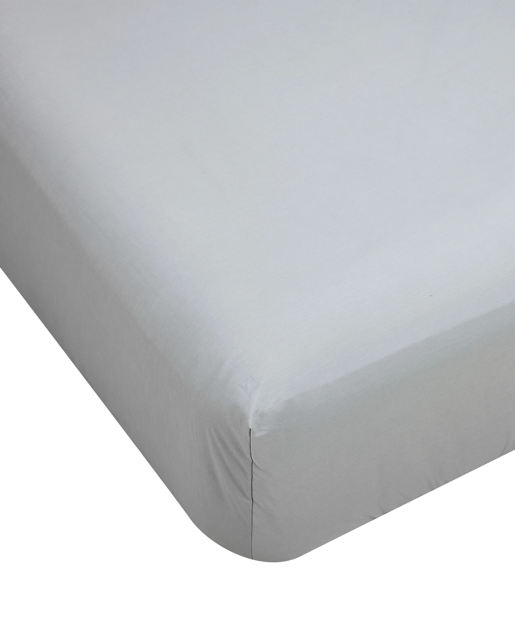 3 250 Thread Count Cotton Rich Fitted Sheet - King Bed, Light Grey, 3 of 6