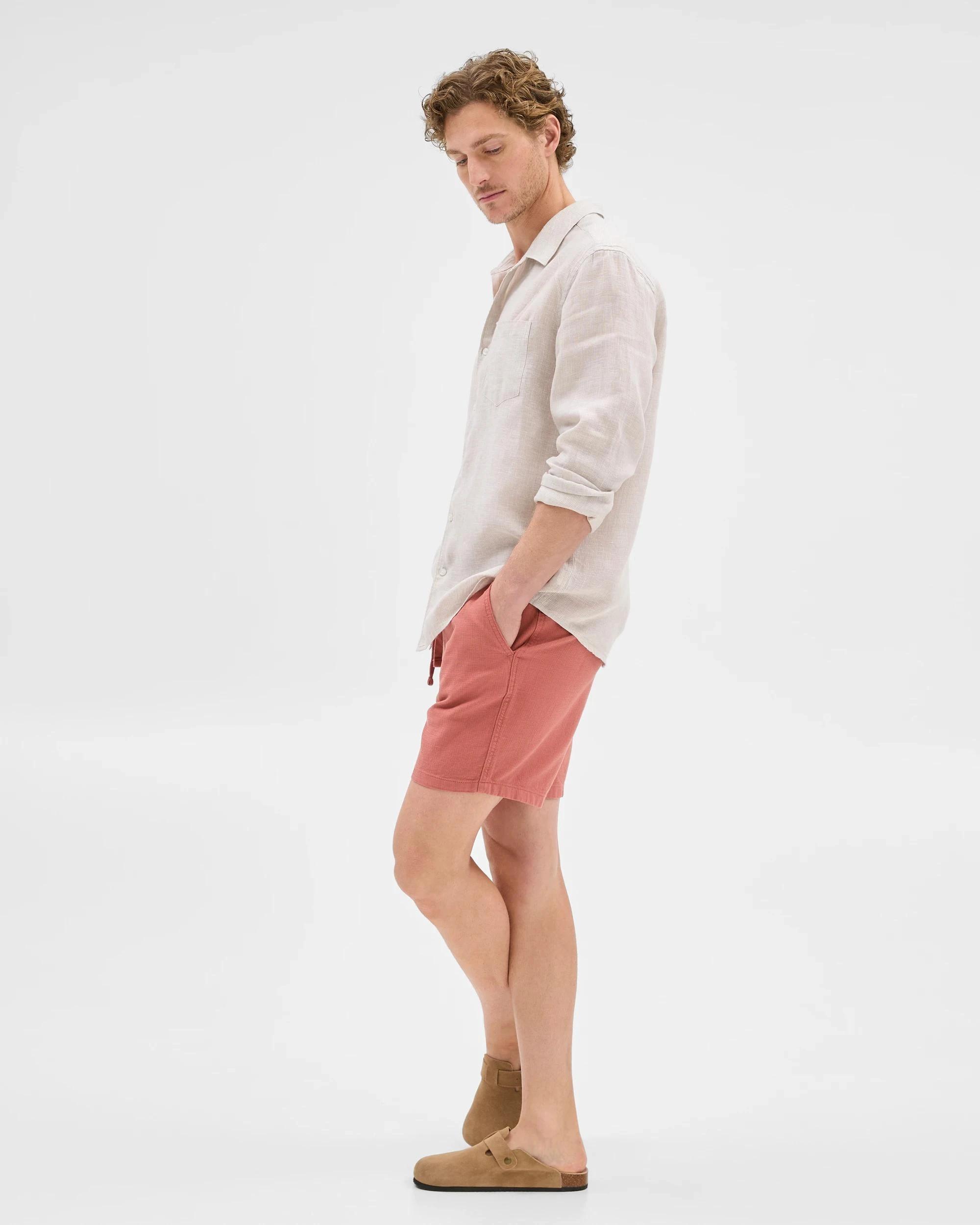 7 Target Australian Cotton Textured Shorts BRICK, 7 of 7