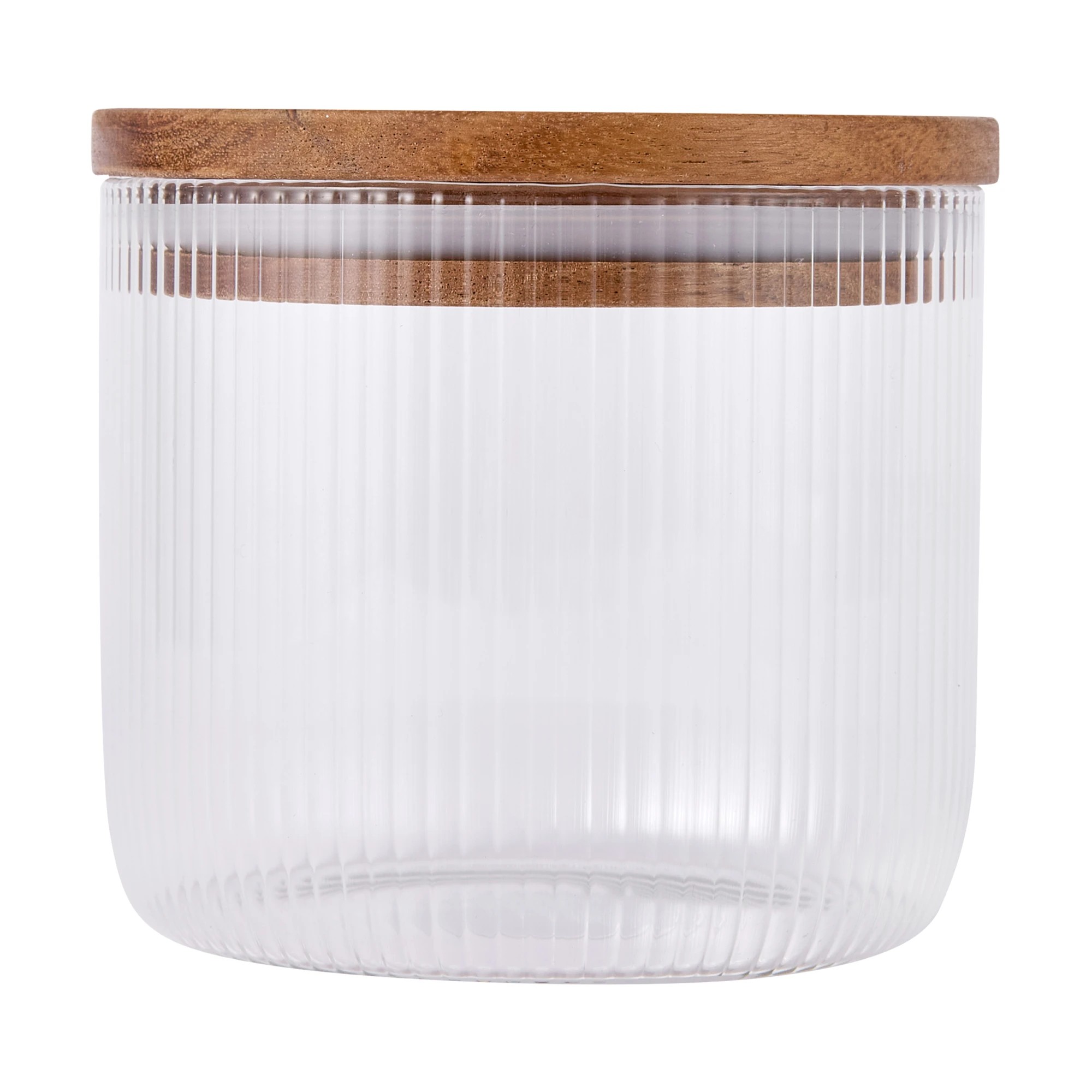 1 Small Linear Glass Canister, 1 of 6