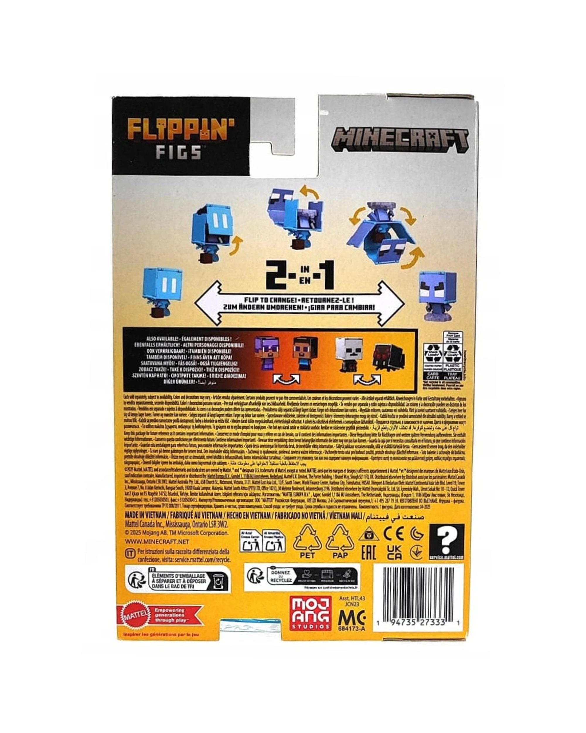 8 Minecraft Flippin' Figs Magic Mobs Action Figure, 8 of 8