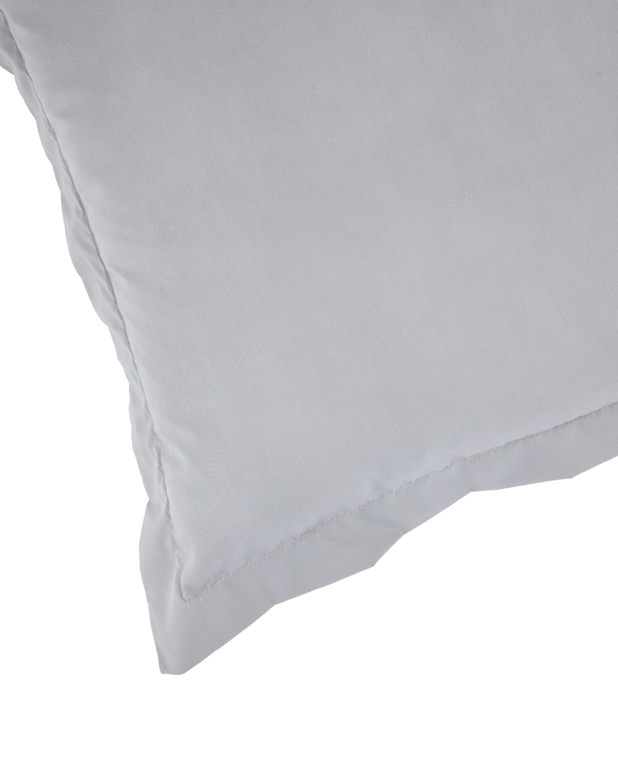 3 250 Thread Count Cotton Rich European Pillowcase - Light Grey, 3 of 5