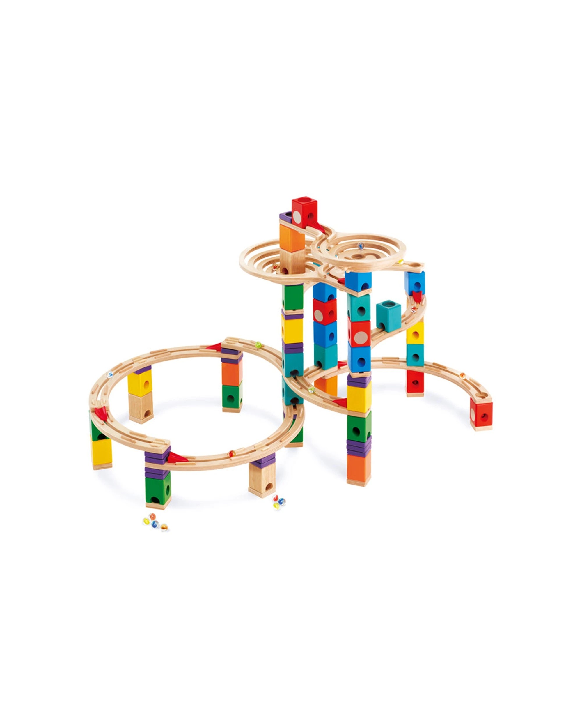 1 Hape Quadrilla The Ultimate Cyclone Marble Run Set W/ Funnels Kids Toy - Multi, 1 of 3