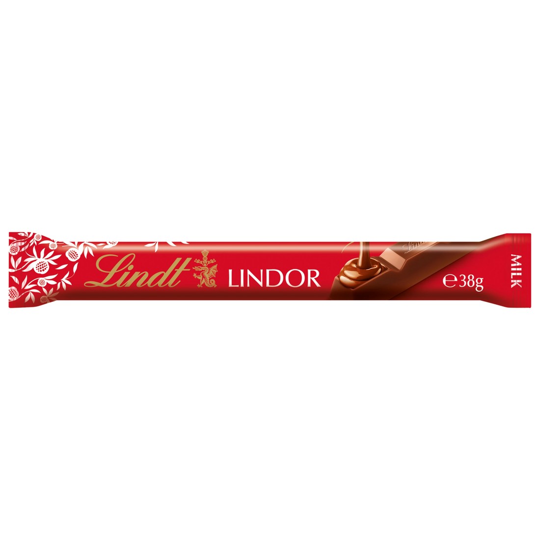 1 Lindt LINDOR Milk Chocolate Bar 38g, 1 of 3