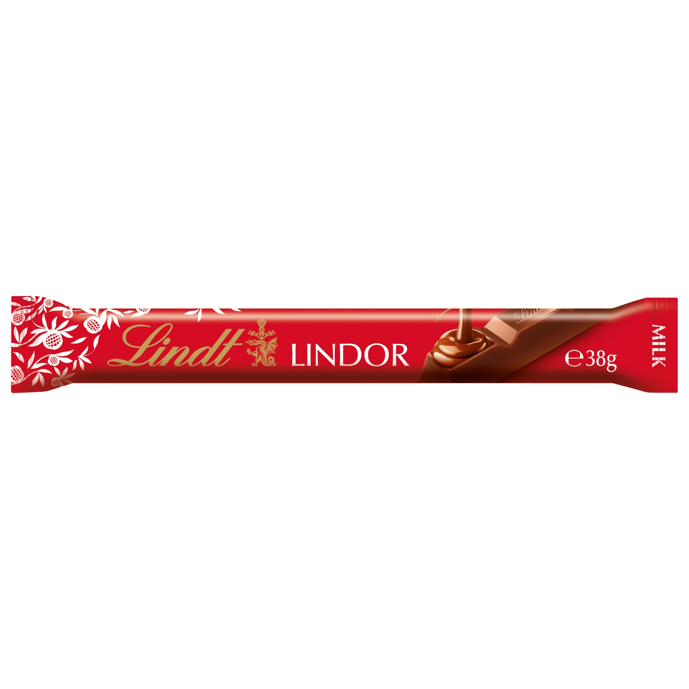 1 Lindt LINDOR Milk Chocolate Bar 38g, 1 of 3