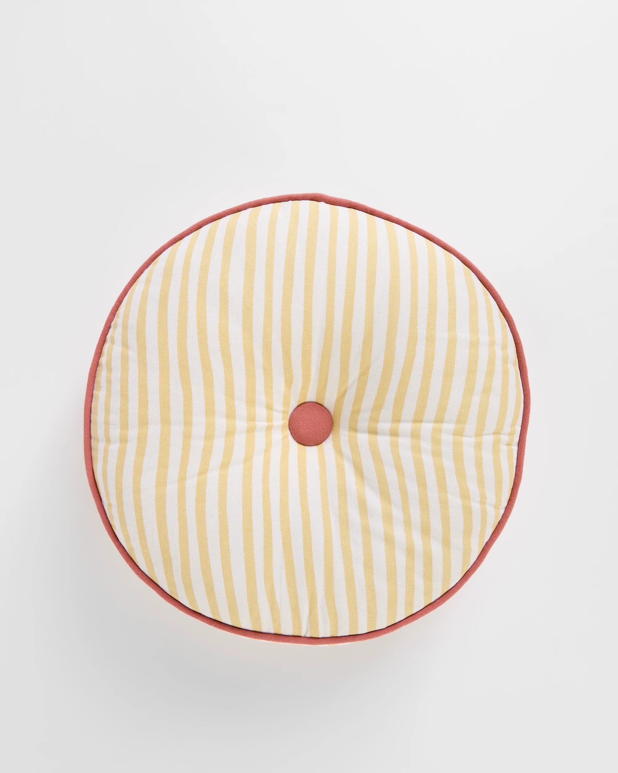 1 Target Alora Stripe Round Cushion - Yellow, 1 of 2