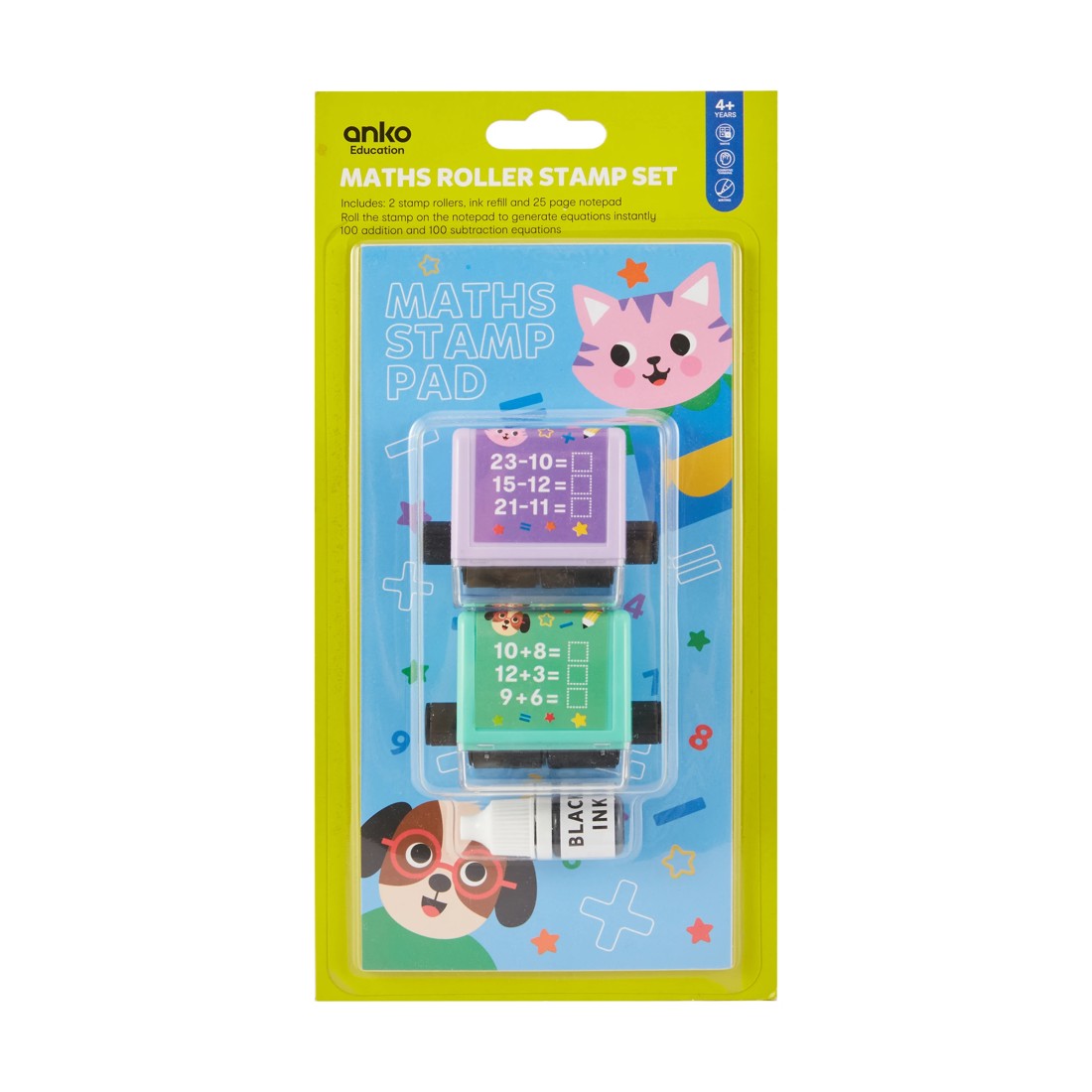 1 Maths Roller Stamp Set, 1 of 6