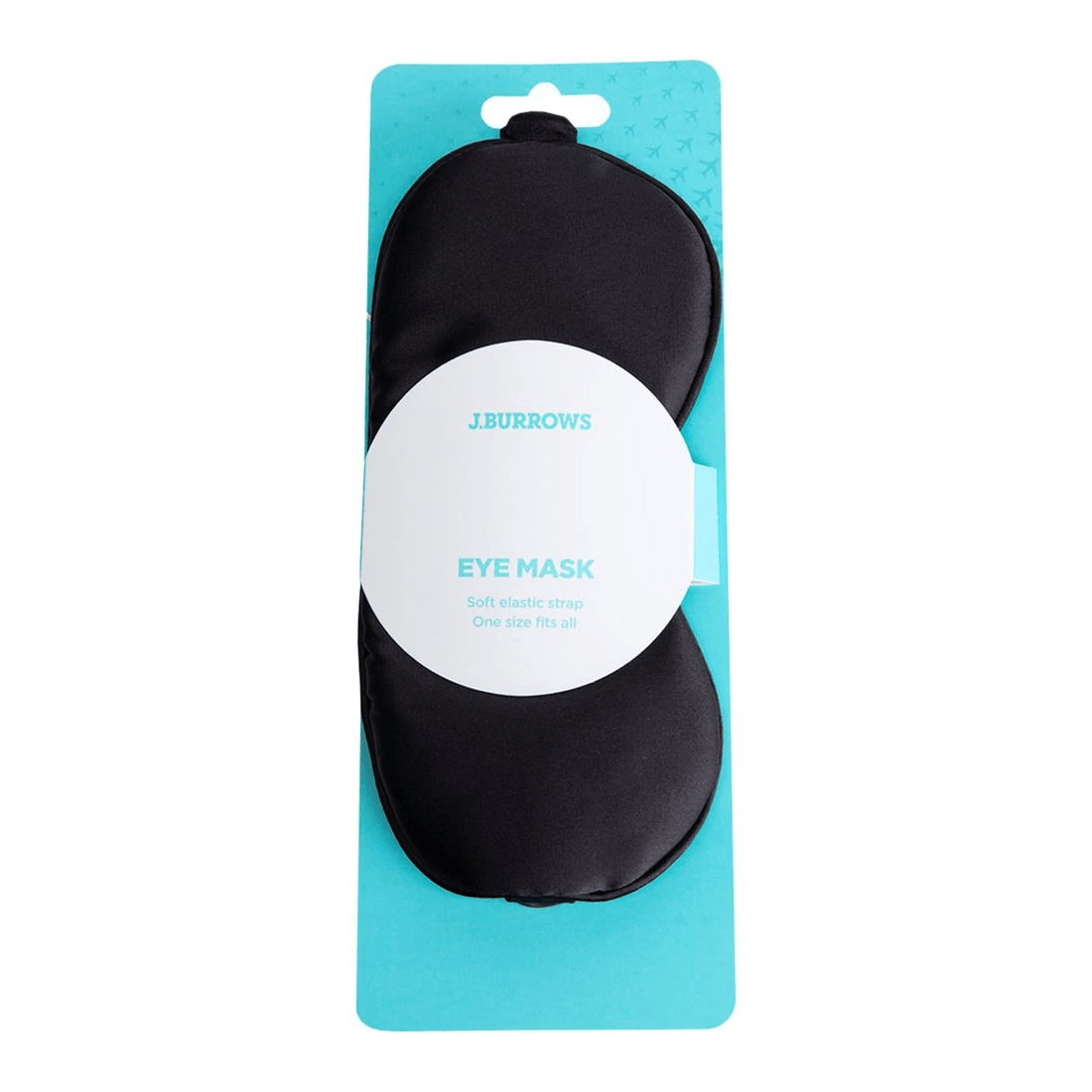 4 J.Burrows Satin Eye Mask Black, 4 of 4