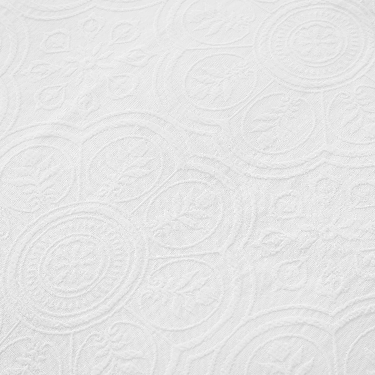 6 Aura Cotton Quilt Cover Set - King Bed, White, 6 of 6