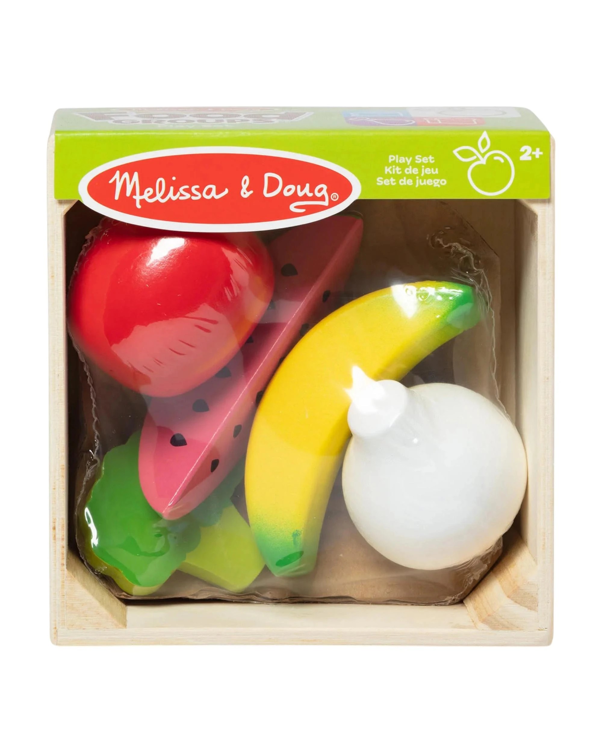 1 Melissa and Doug Wooden Food Groups Produce Play Set, 1 of 7