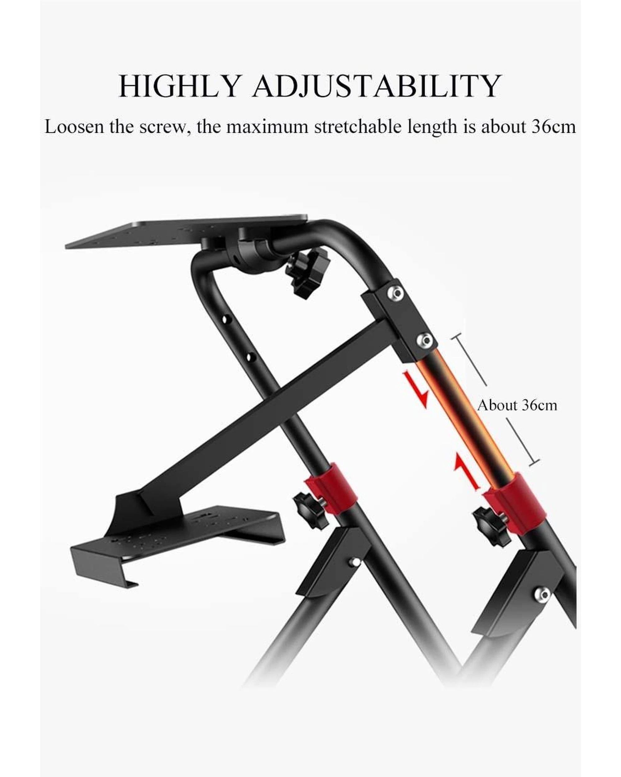 4 PXN A9 Foldable Racing Wheel Adjustable Pedal Angle Retractable 38cm Collapsible Gaming Wheel, 4 of 10