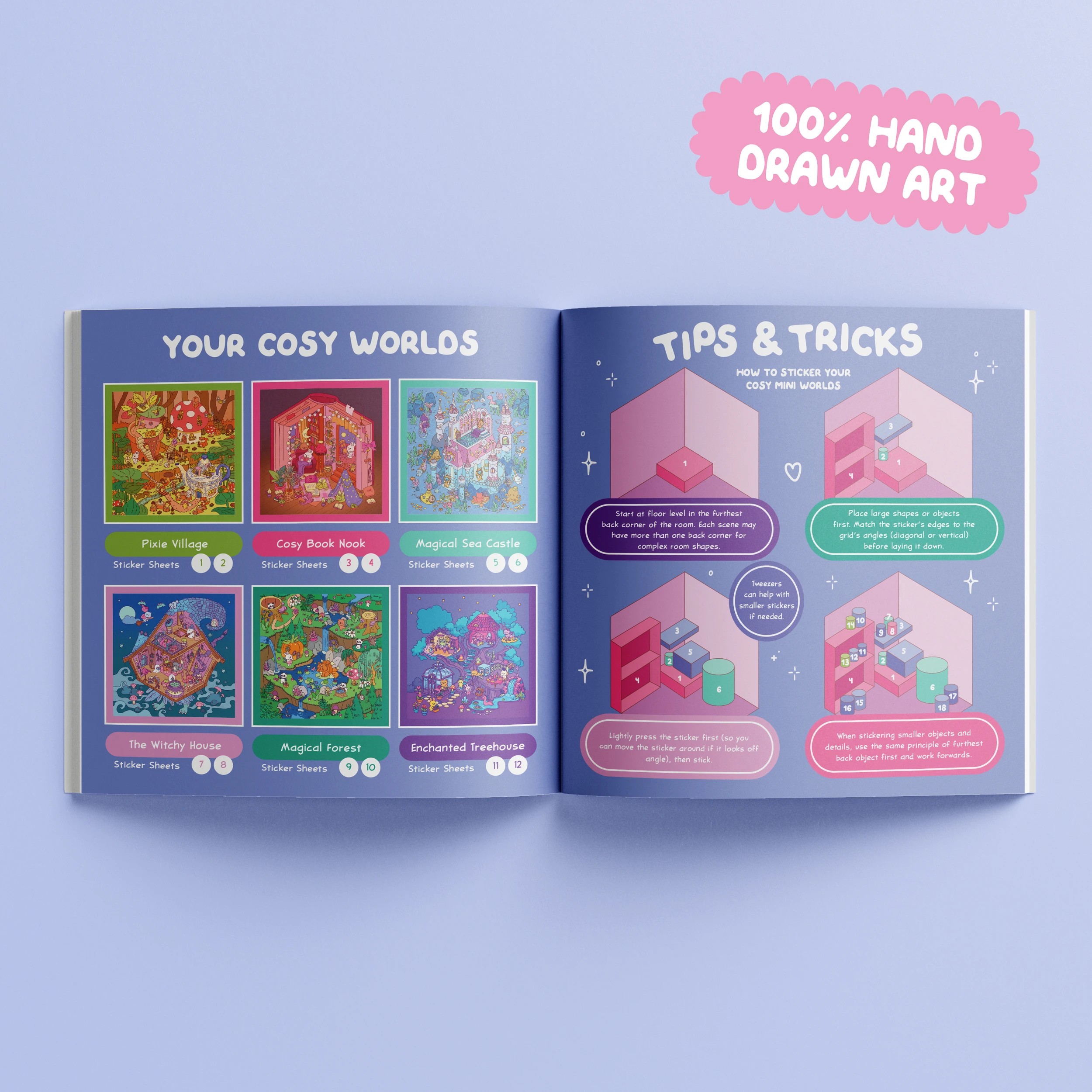4 Cosy Sticker Worlds Magical Whimsy Book, 4 of 7