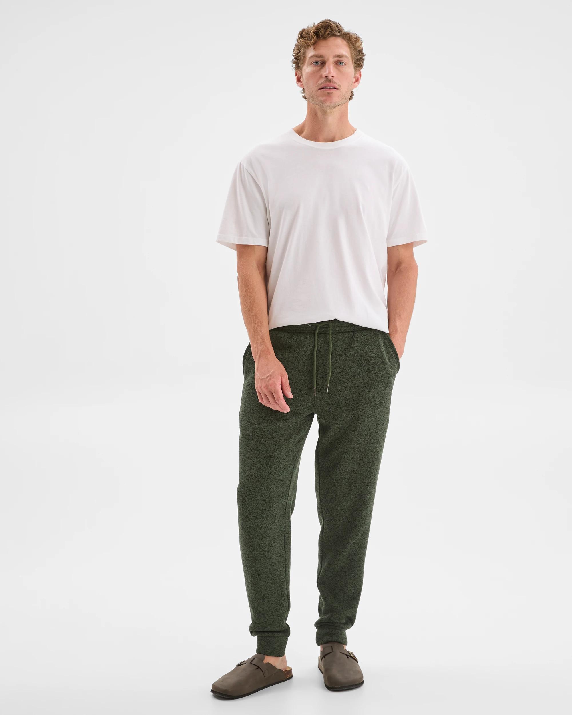 3 Target Man Cuffed Full Length Trackpants GREEN MARLE, 3 of 7