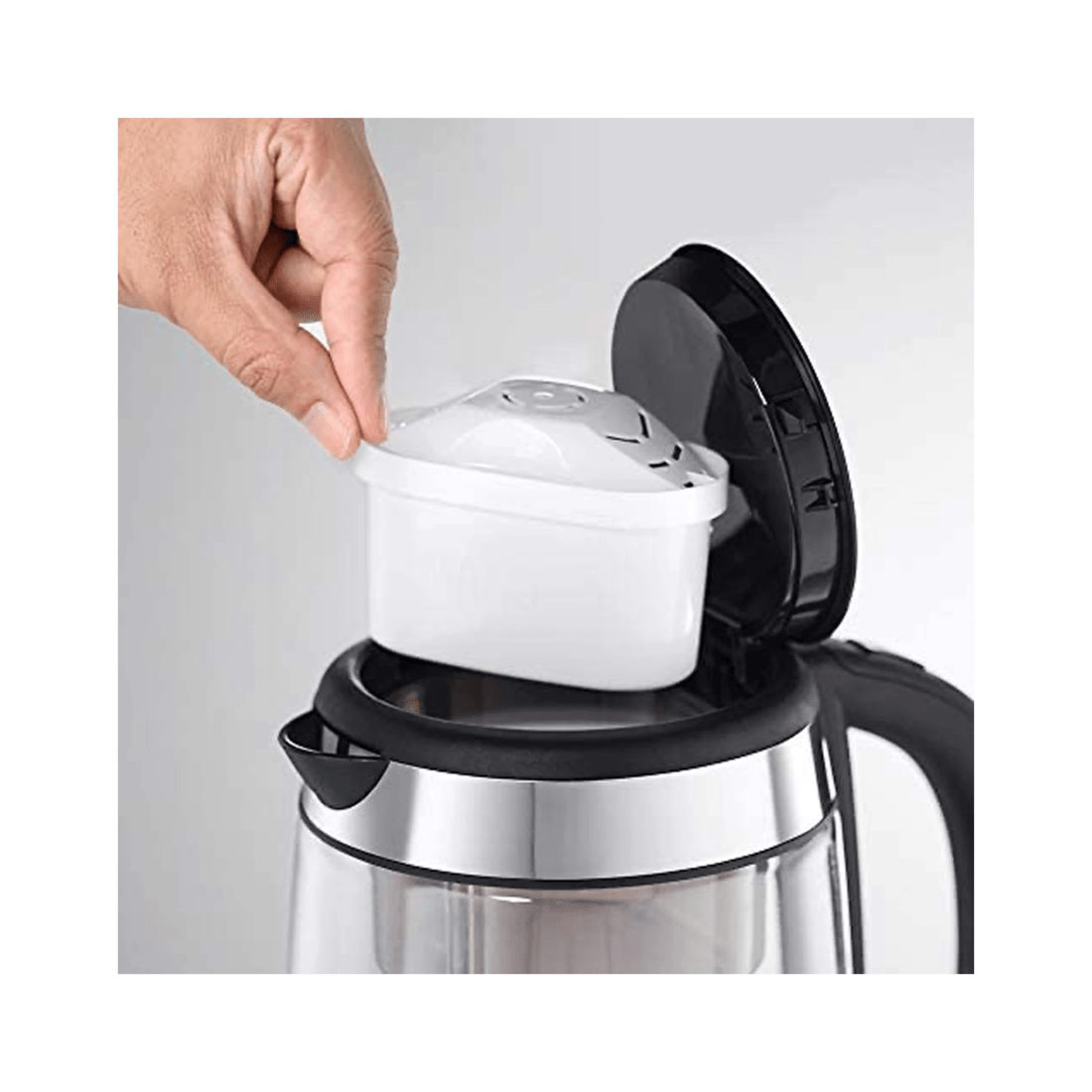 2 Russell Hobbs Brita Glass Kettle - Water Filter Kettle - Filter Reminder
 - plain, 2 of 7