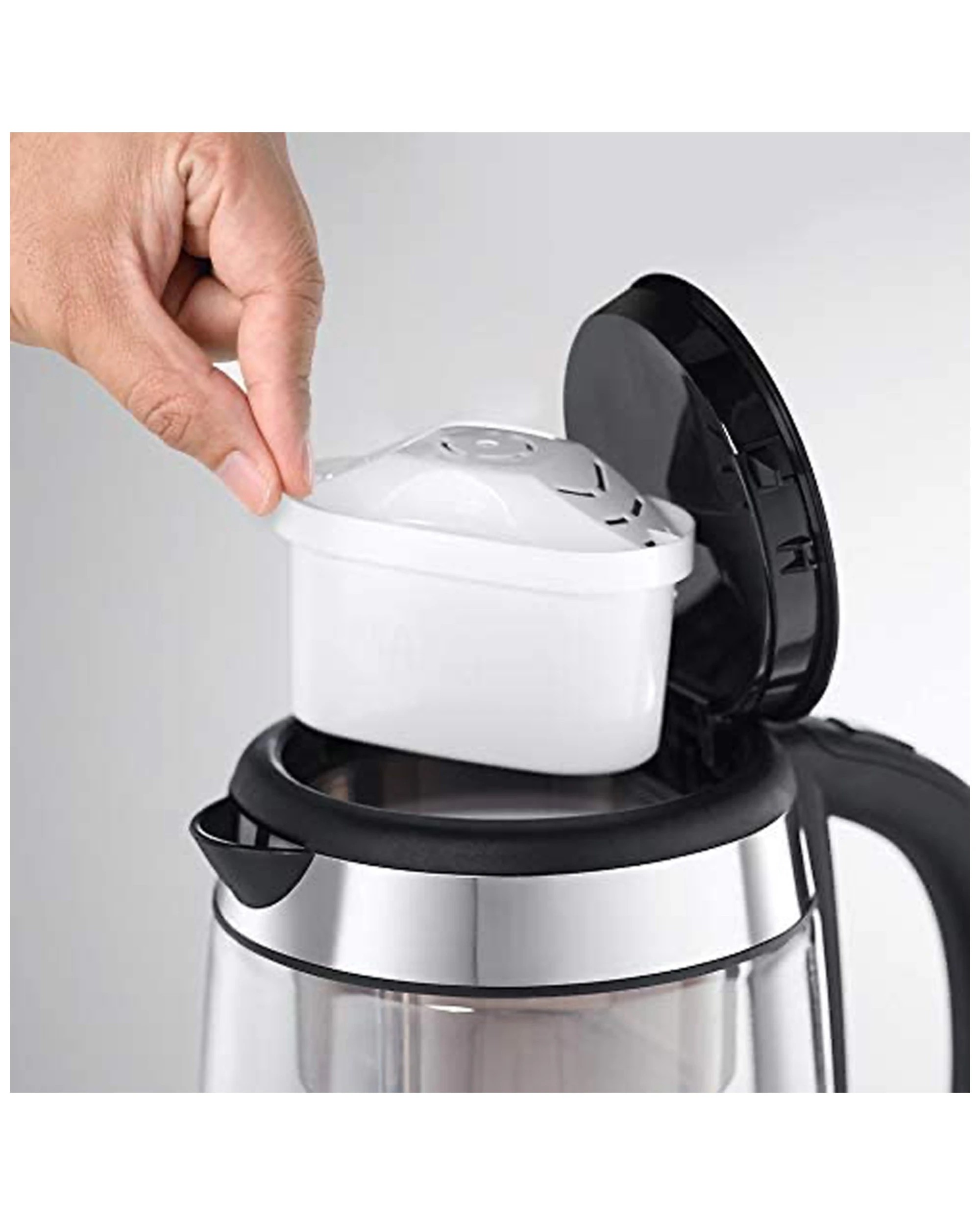 2 Russell Hobbs Brita Glass Kettle - Water Filter Kettle - Filter Reminder
 - plain, 2 of 7