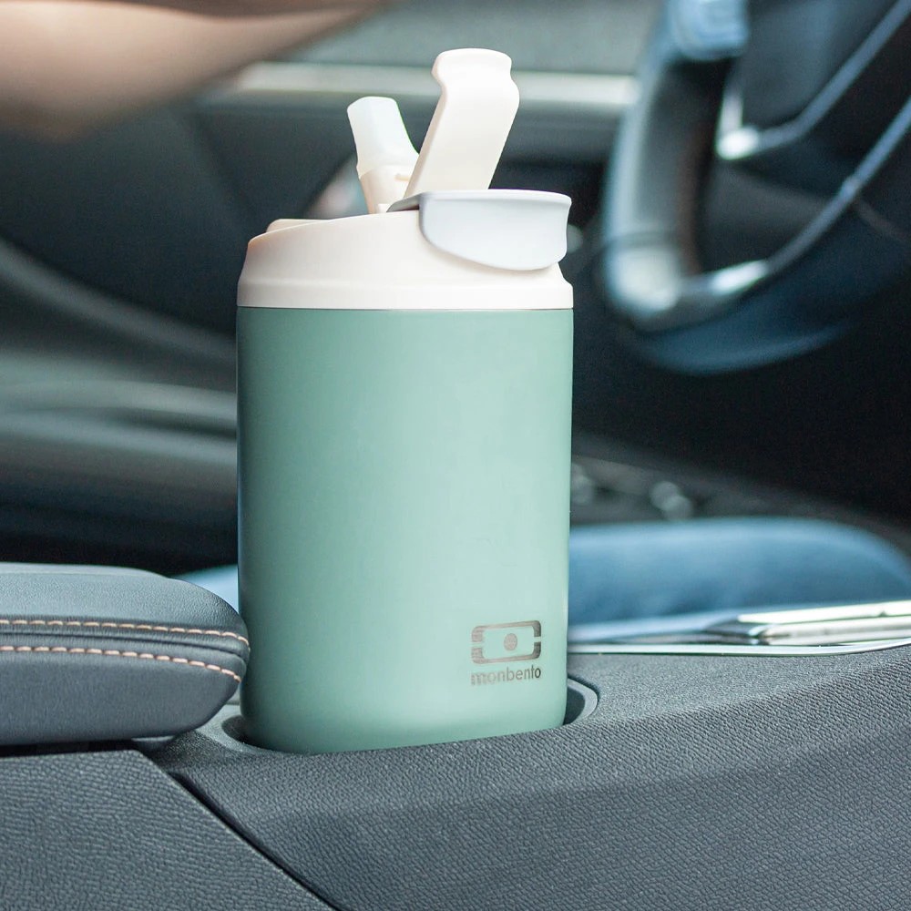 4 Monbento Travel Mug L Natural - Green, 4 of 5