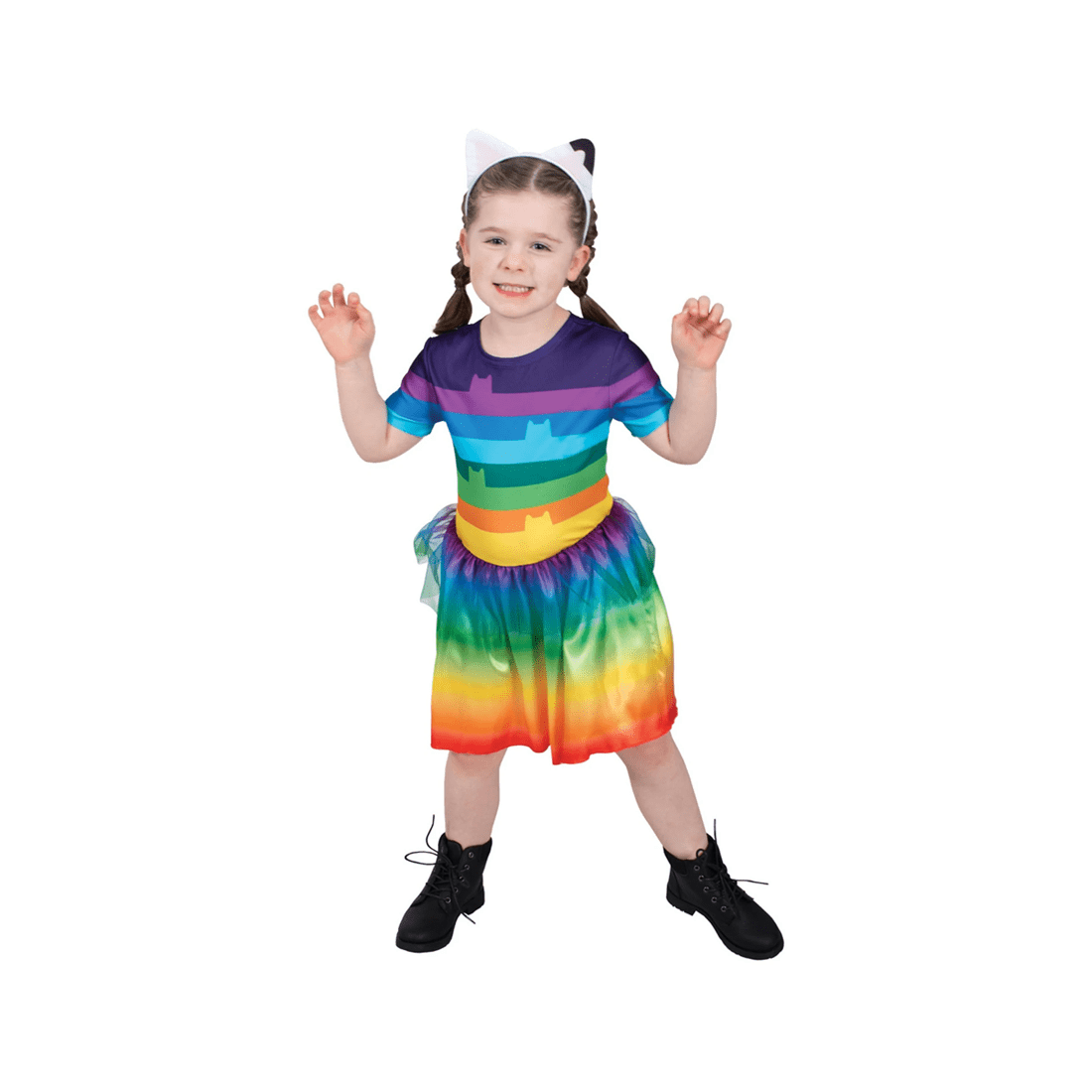 1 Gabby's Dollhouse Gabby Rainbow Tutu Costume Party Dress-up Size 3-5y
 - Multi, 1 of 2