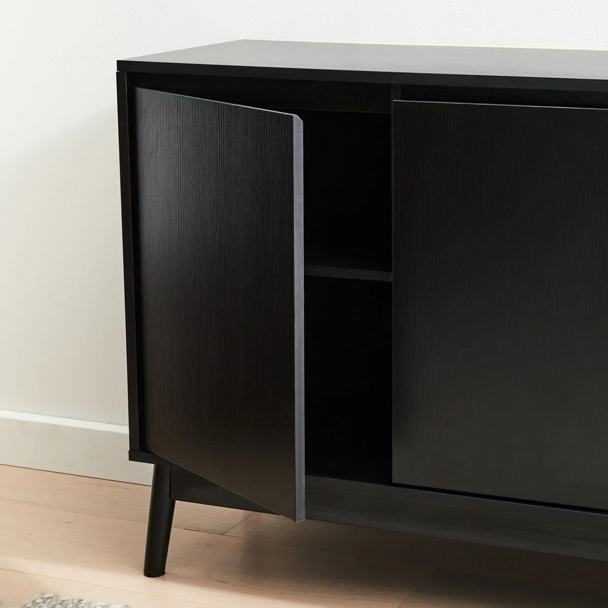 5 Thorne Buffet Unit with  Adjustable Shelves - Black, 5 of 10