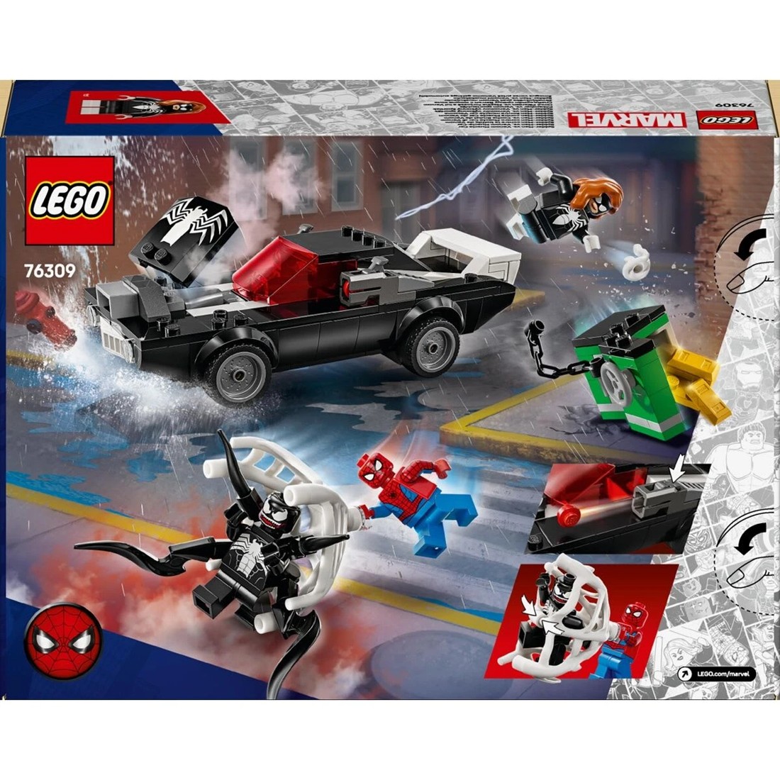 9 LEGO Marvel Spider-Man vs. Venom Muscle Car 76309, 9 of 9
