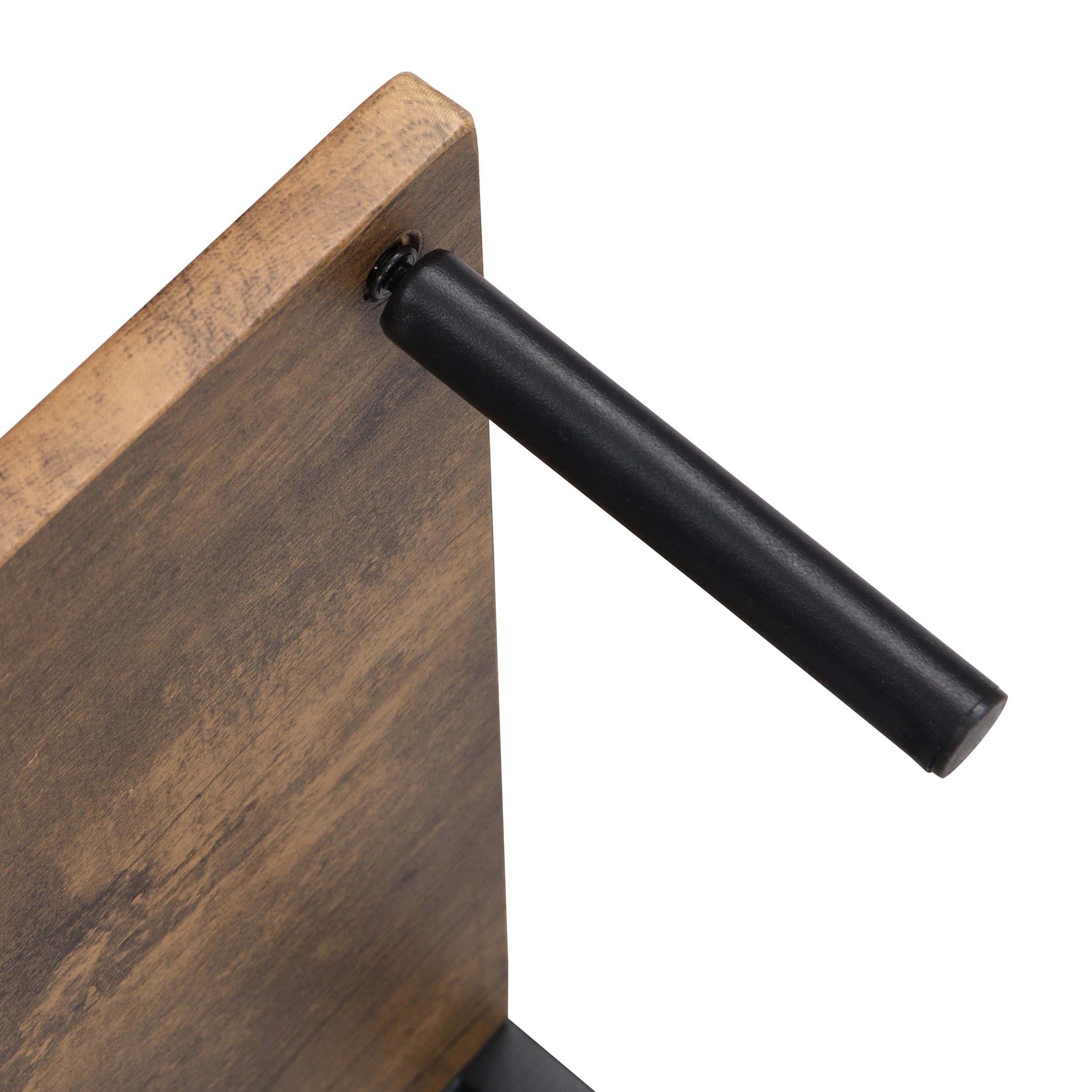 8 IHOMDEC 6-Tier Square Corner Bookshelf - Brown, 8 of 10