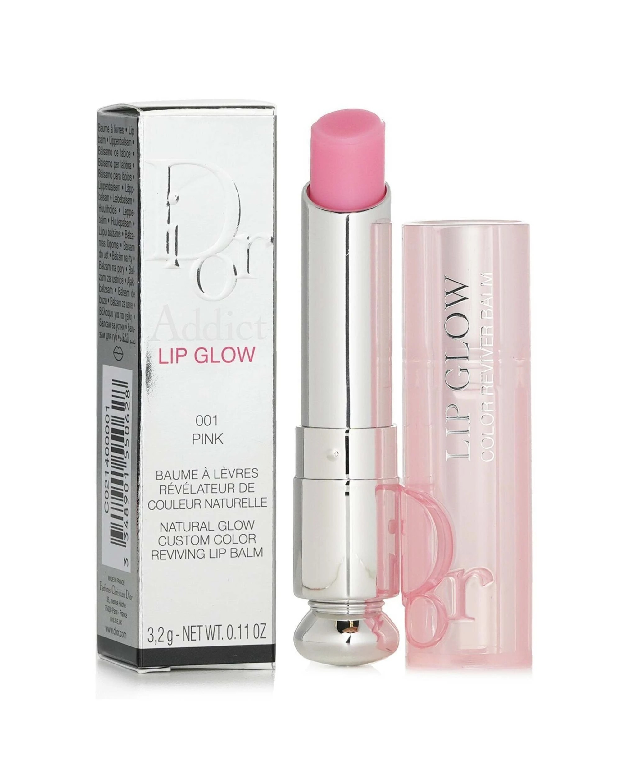 4 Christian Dior Dior Addict Lip Glow Reviving Lip Balm - #001 Pink (With box from Seasonal Set)  3.2g/0.11oz - 001 Pink, 4 of 4