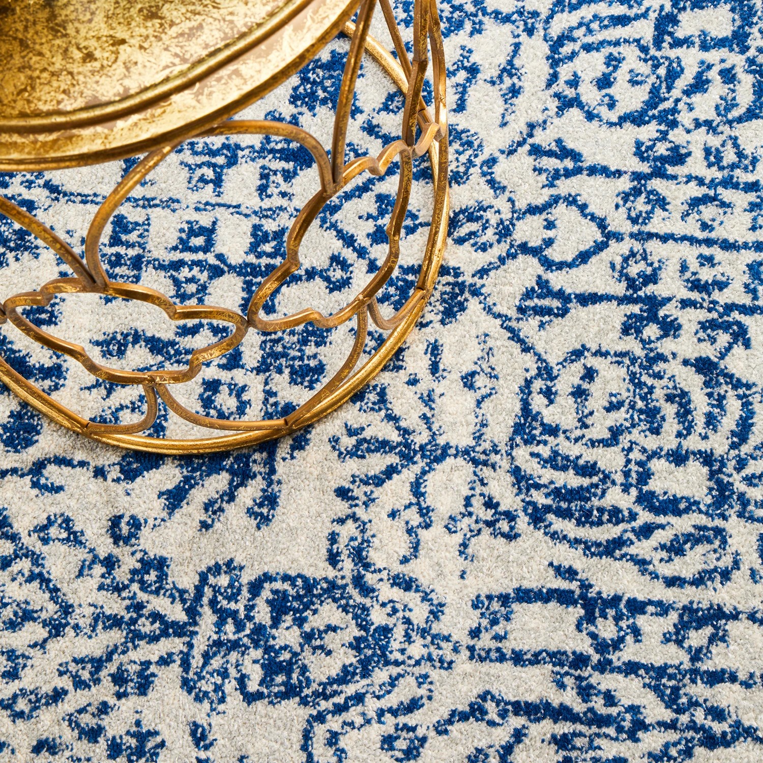 8 Common Ground Rugs Encore 256 240x240cm Round - Large Pet Friendly Rug - Navy - Blue, 8 of 9